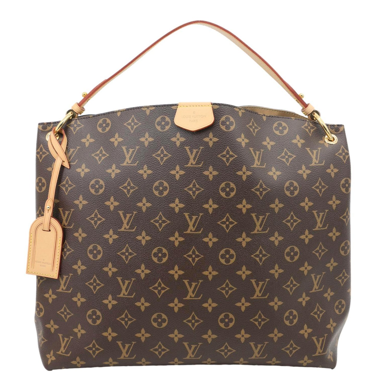 LOUIS VUITTON Graceful MM Monogram Canvas Shoulder Bag Brown