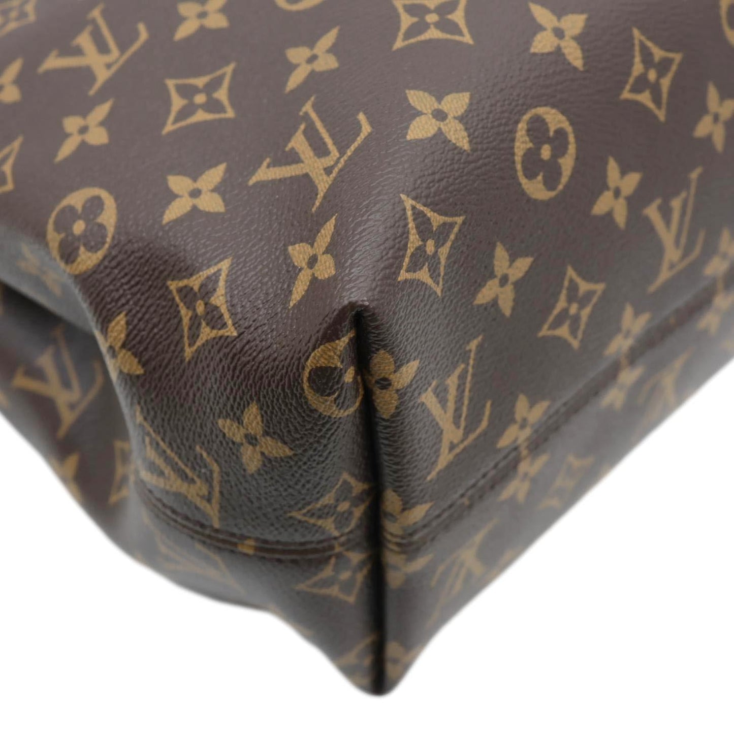 LOUIS VUITTON Graceful MM Monogram Canvas Shoulder Bag Brown