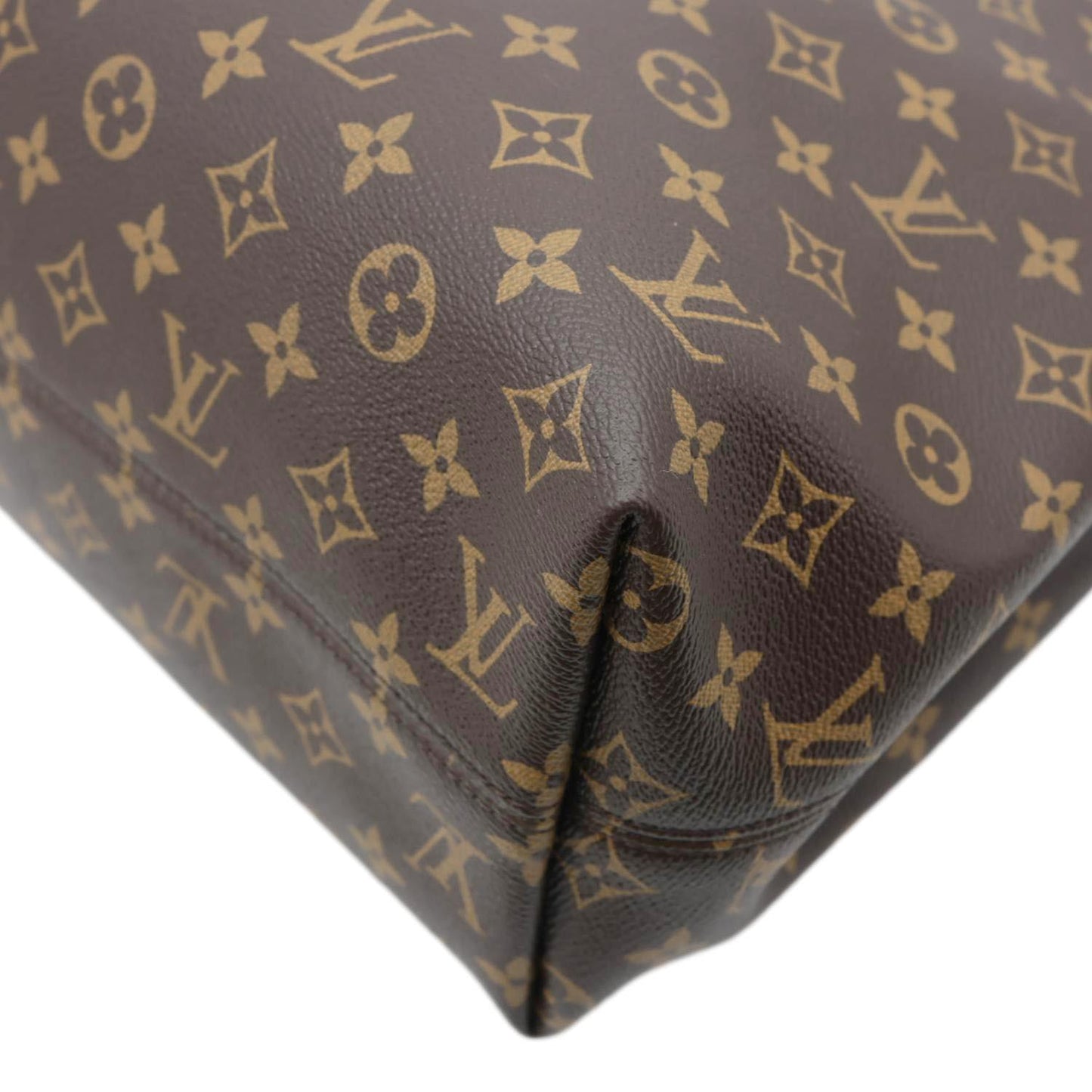 LOUIS VUITTON Graceful MM Monogram Canvas Shoulder Bag Brown