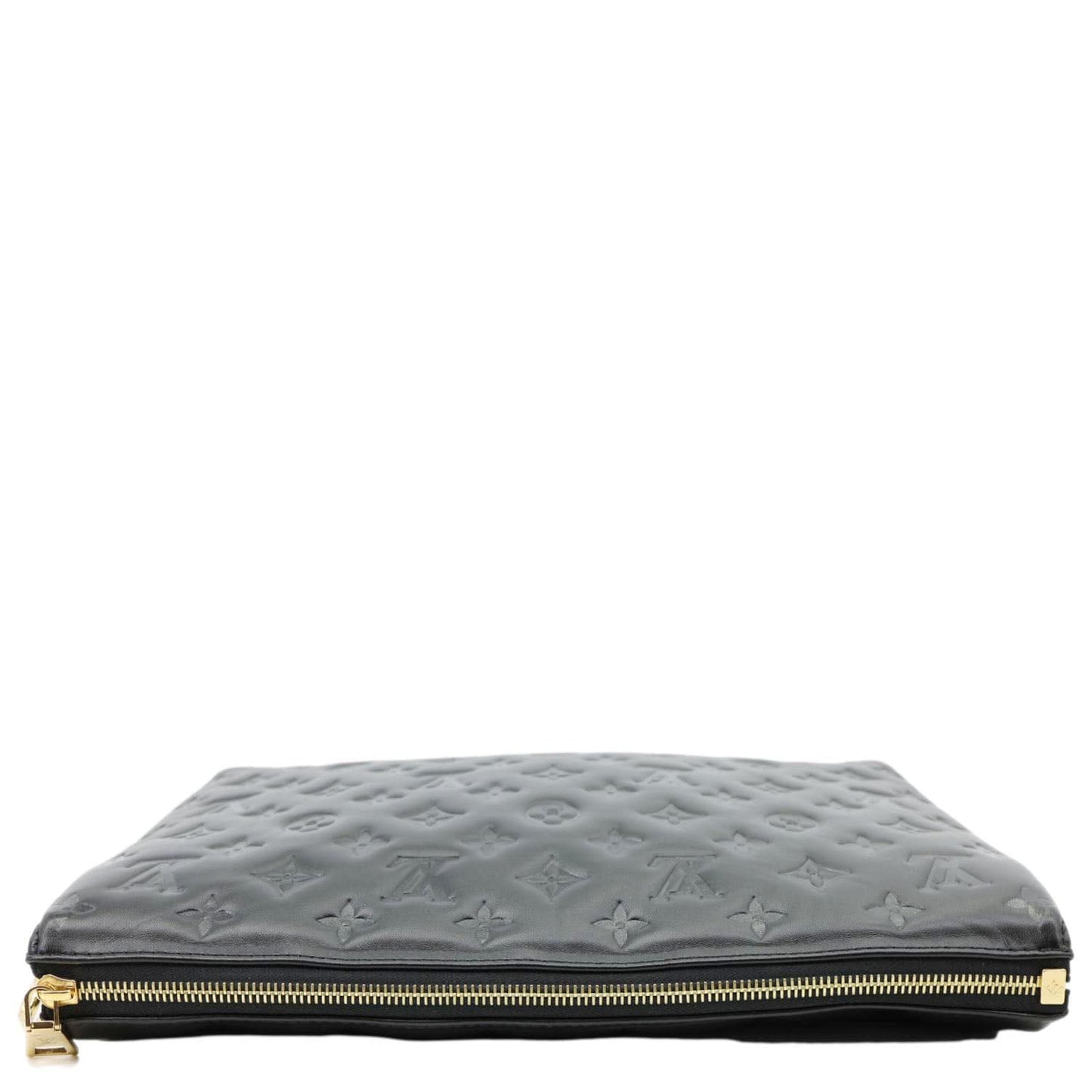 LOUIS VUITTON Coussin MM Monogram Embossed Shoulder Bag Black