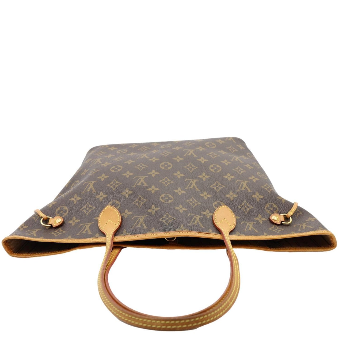 LOUIS VUITTON Neverfull MM Monogram Canvas Tote Bag Brown
