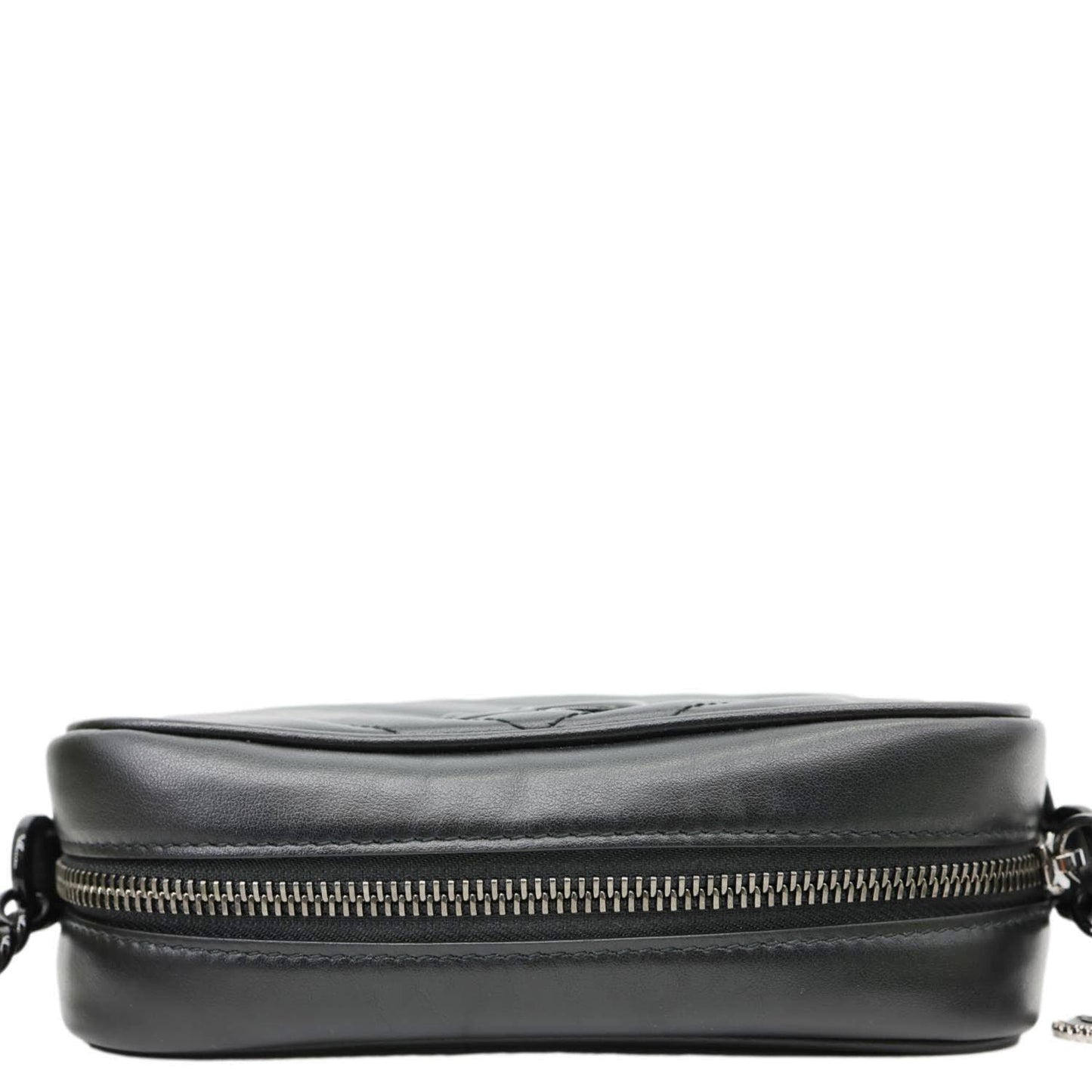 GUCCI GG Marmont Mini Matelasse Chevron Leather Camera Bag Black 634936