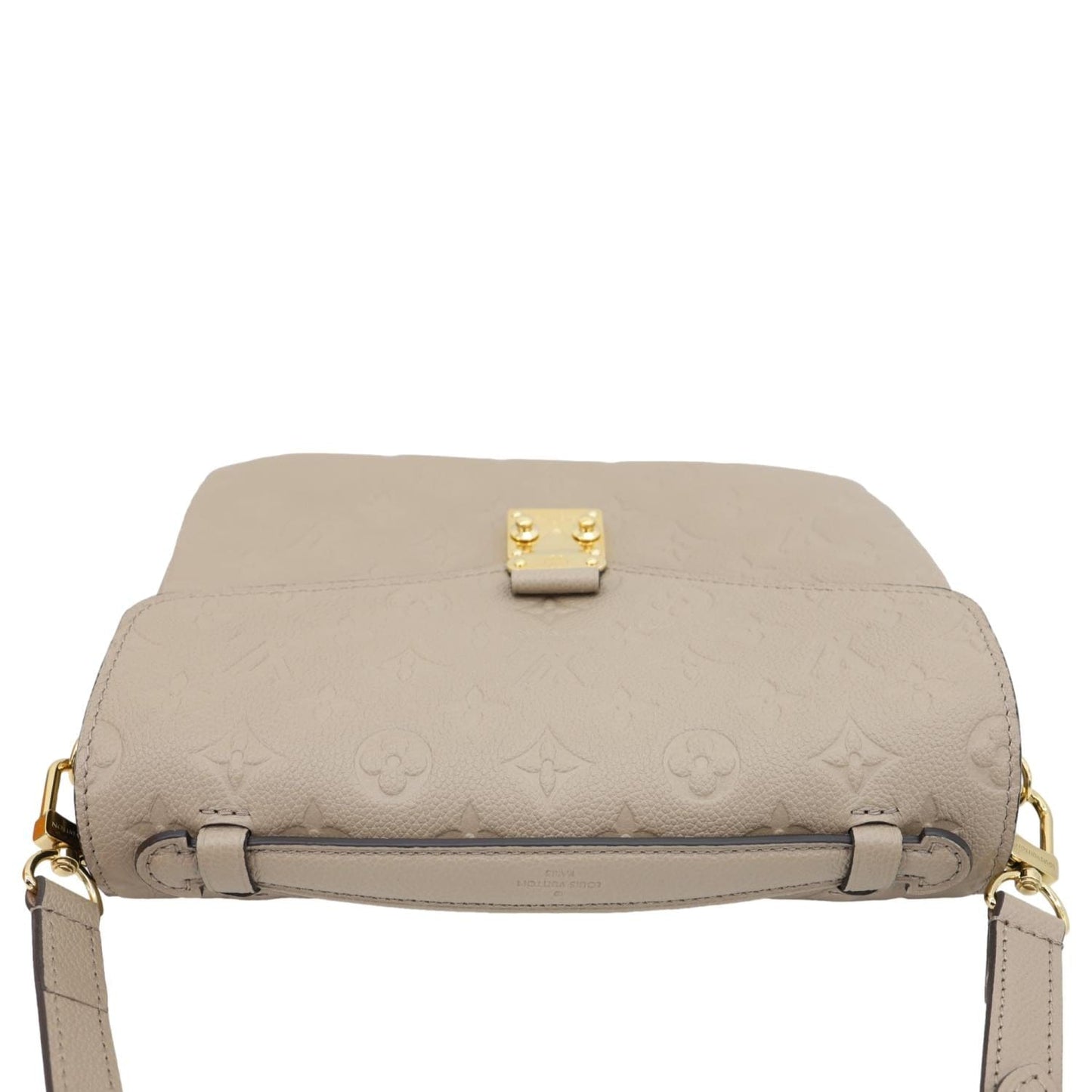 LOUIS VUITTON Metis Pochette Empreinte Leather Crossbody Bag Beige