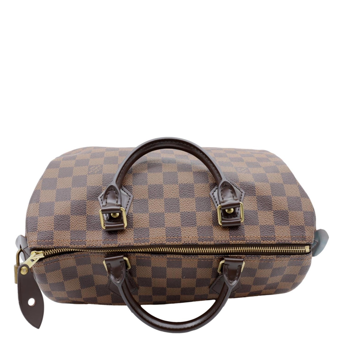 LOUIS VUITTON Speedy 30 Damier Ebene Satchel Bag Brown