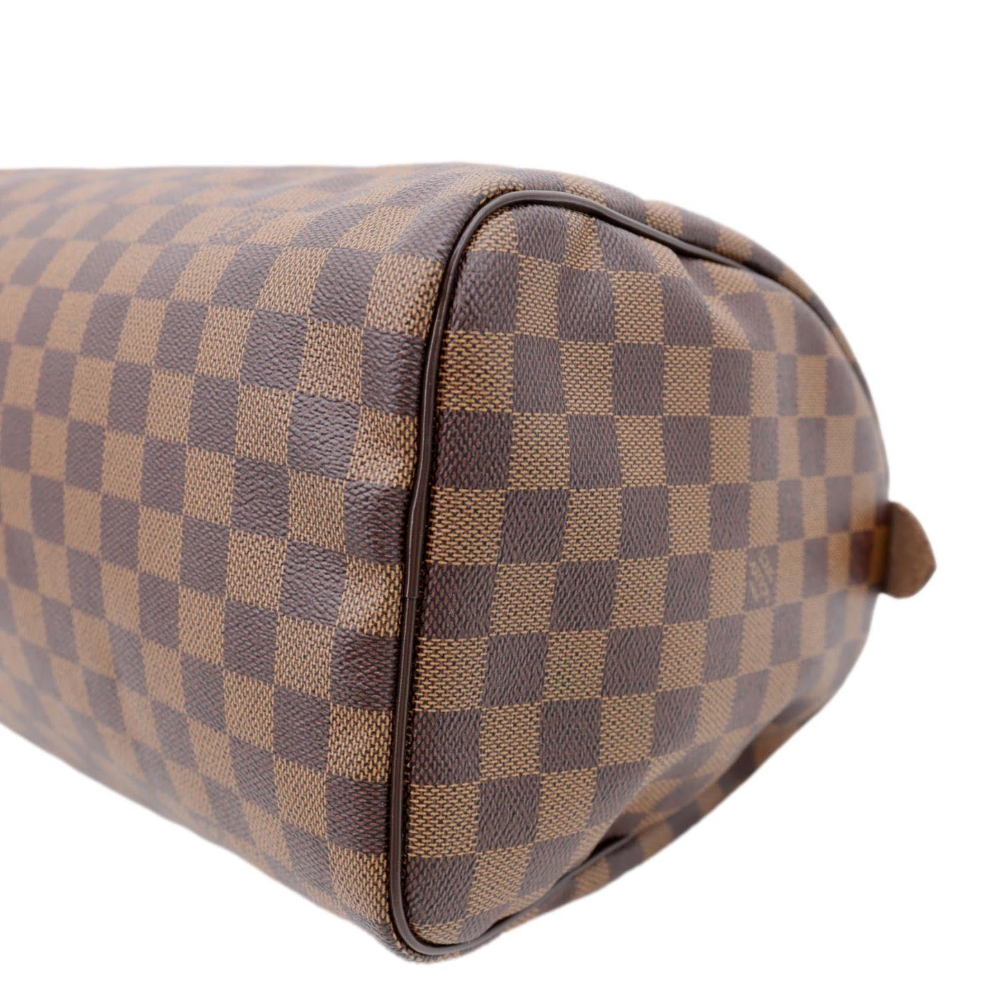 LOUIS VUITTON Speedy 30 Damier Ebene Satchel Bag Brown