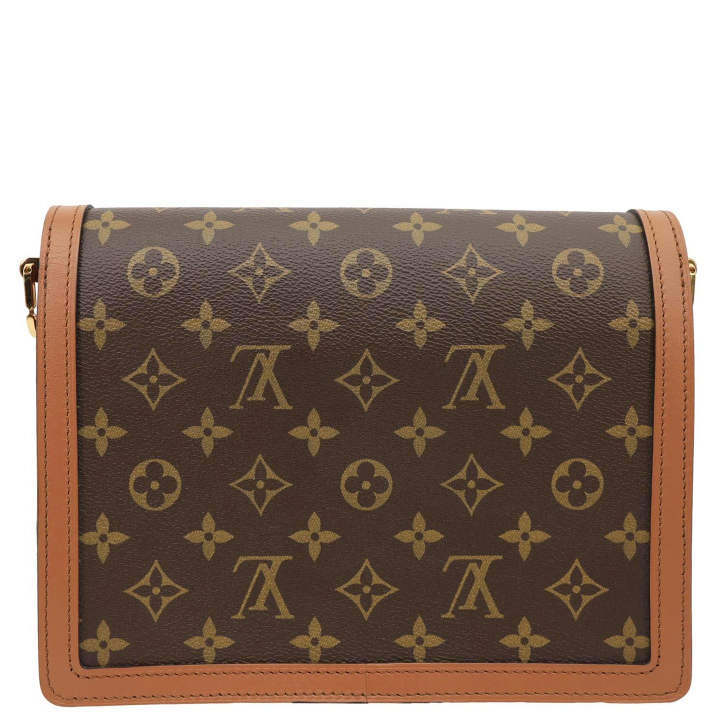 LOUIS VUITTON Dauphine MM Monogram Reverse Canvas Shoulder Bag Brown