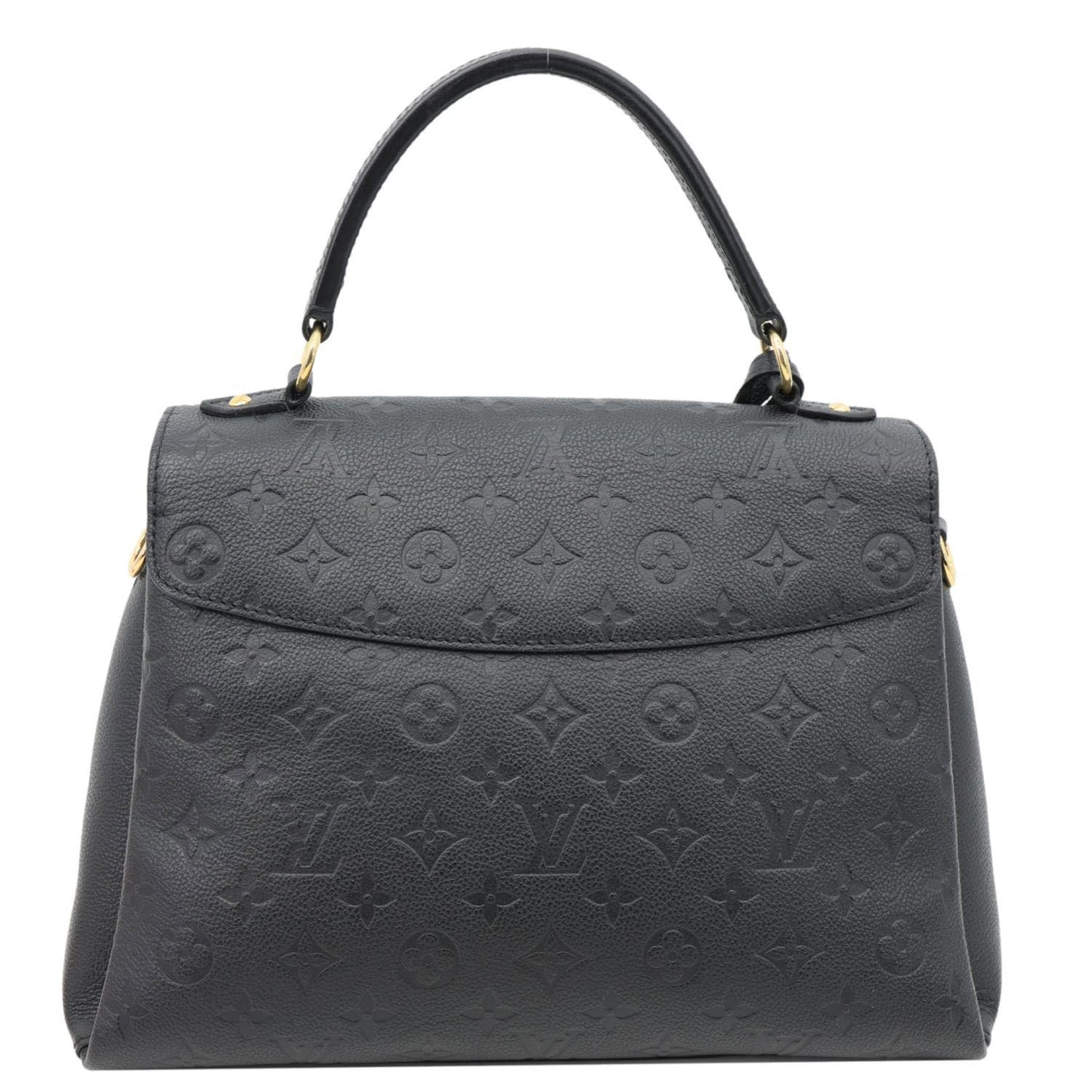 LOUIS VUITTON Georges MM Empreinte Monogram Leather Shoulder Bag Black