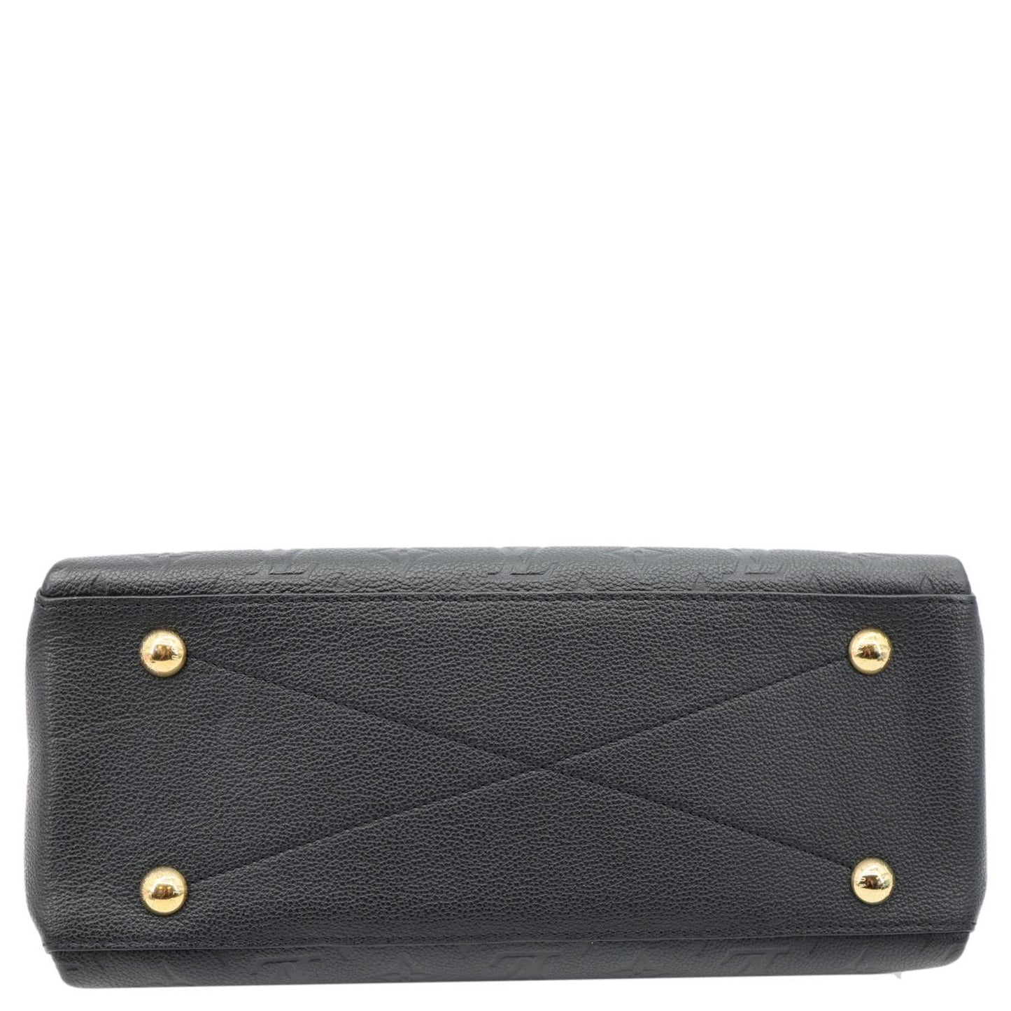 LOUIS VUITTON Georges MM Empreinte Monogram Leather Shoulder Bag Black