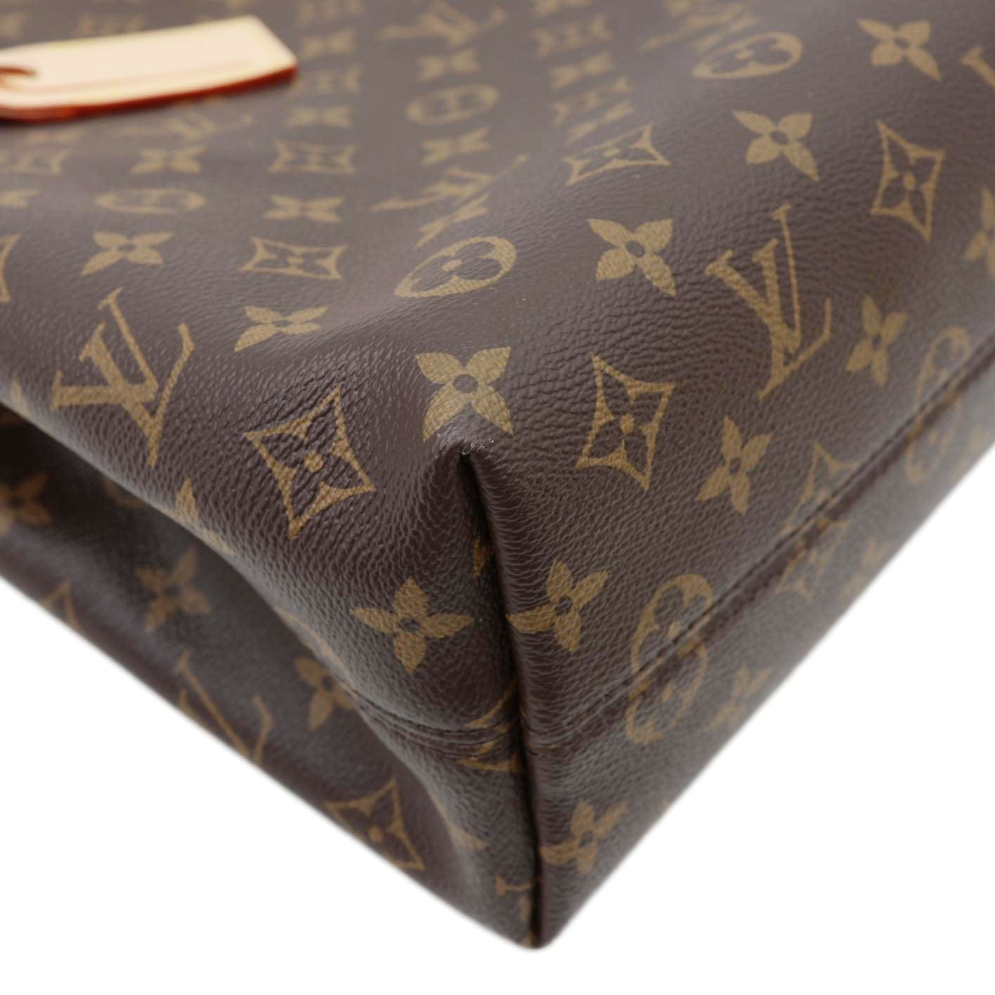 LOUIS VUITTON Graceful PM Monogram Canvas Hobo Shoulder Bag Brown