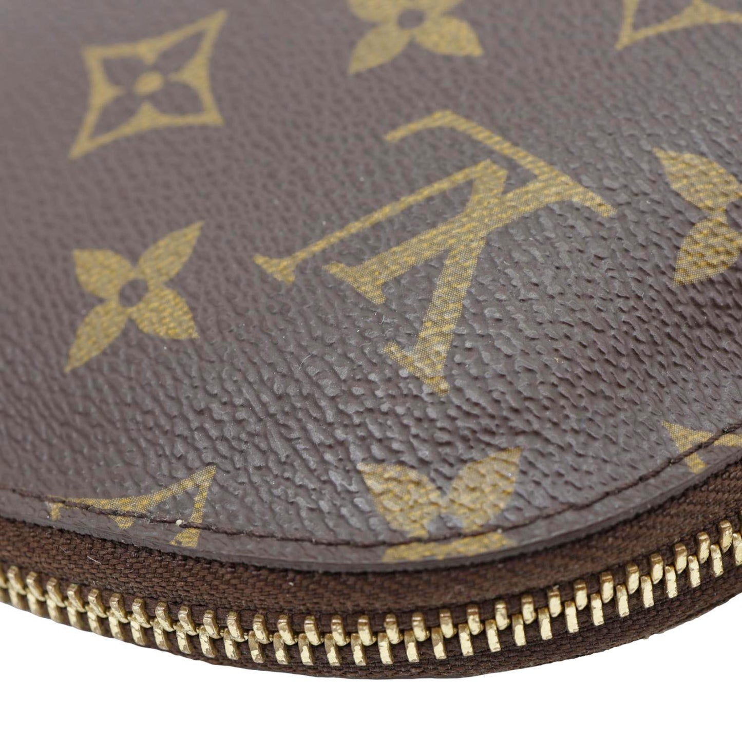 LOUIS VUITTON PM Monogram Canvas Cosmetic Pouch Brown