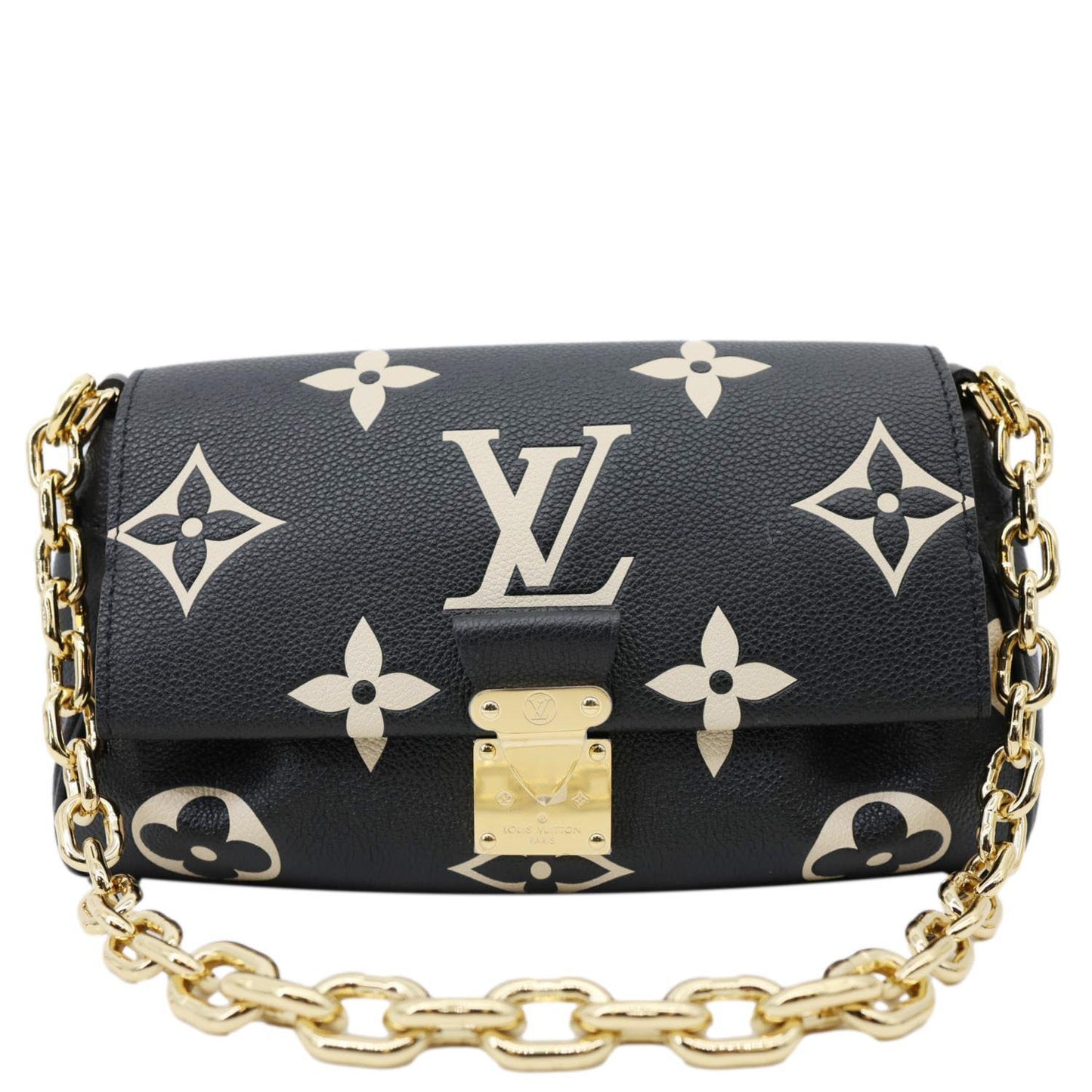LOUIS VUITTON Favorite Monogram Empreinte Shoulder Bag Bicolor