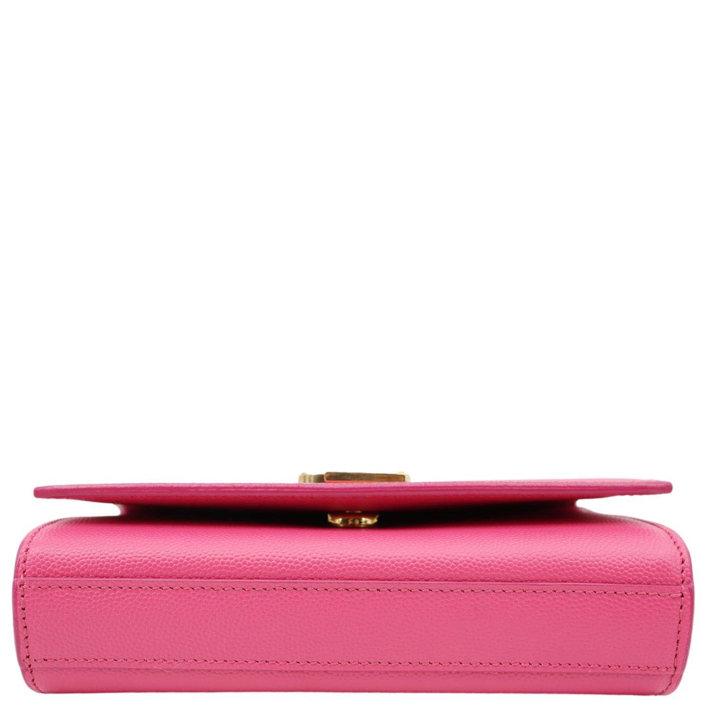 YVES SAINT LAURENT Kate Small Pebbled Leather Chain Crossbody Bag Pink
