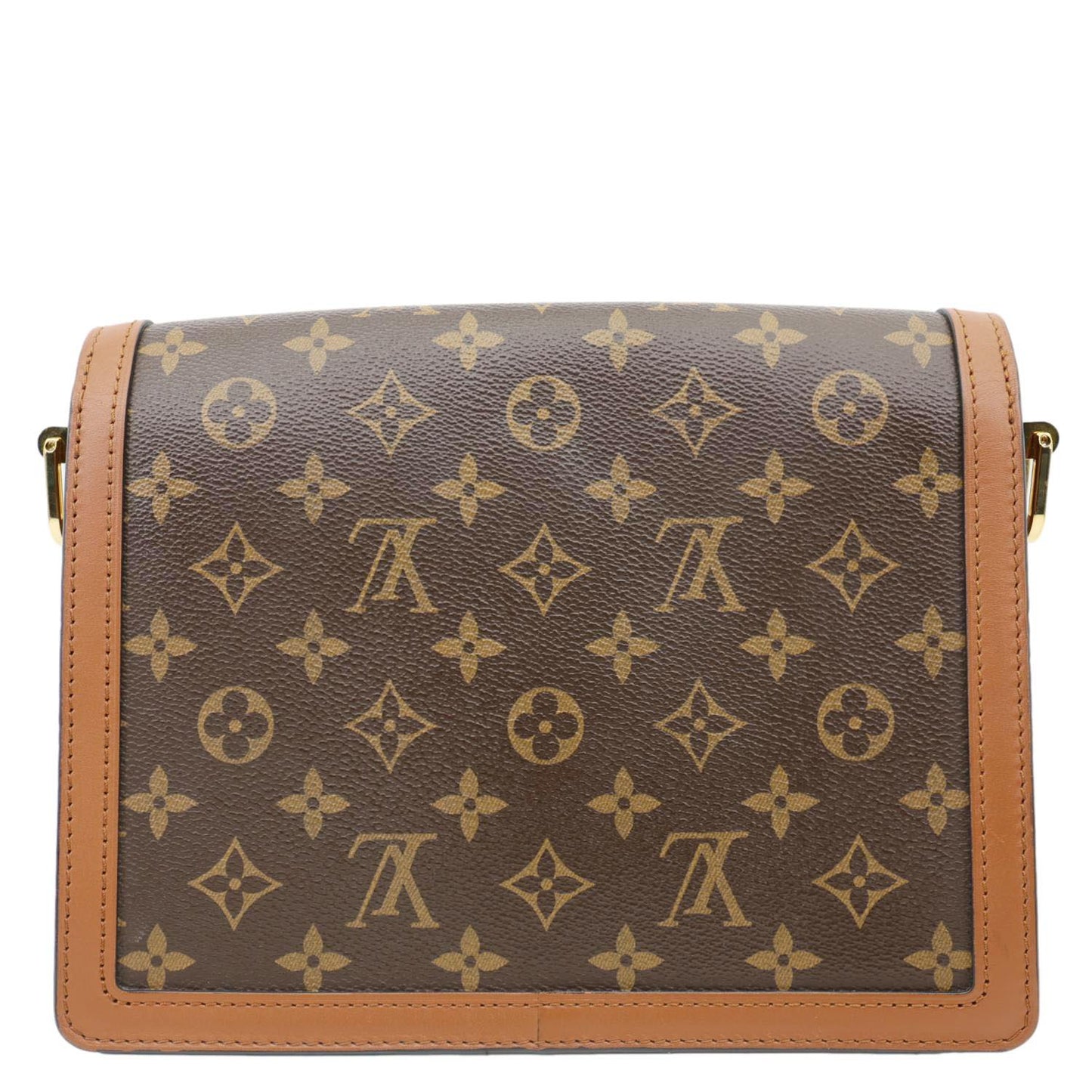 LOUIS VUITTON Dauphine MM Monogram Reverse Canvas Shoulder Bag Brown