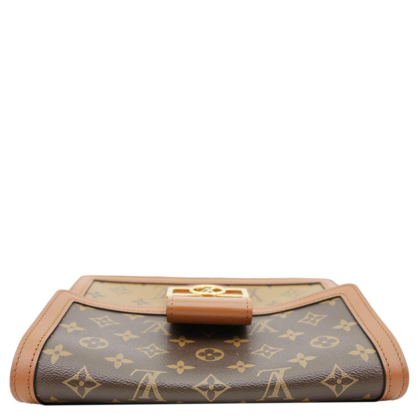 LOUIS VUITTON Dauphine MM Monogram Reverse Canvas Shoulder Bag Brown