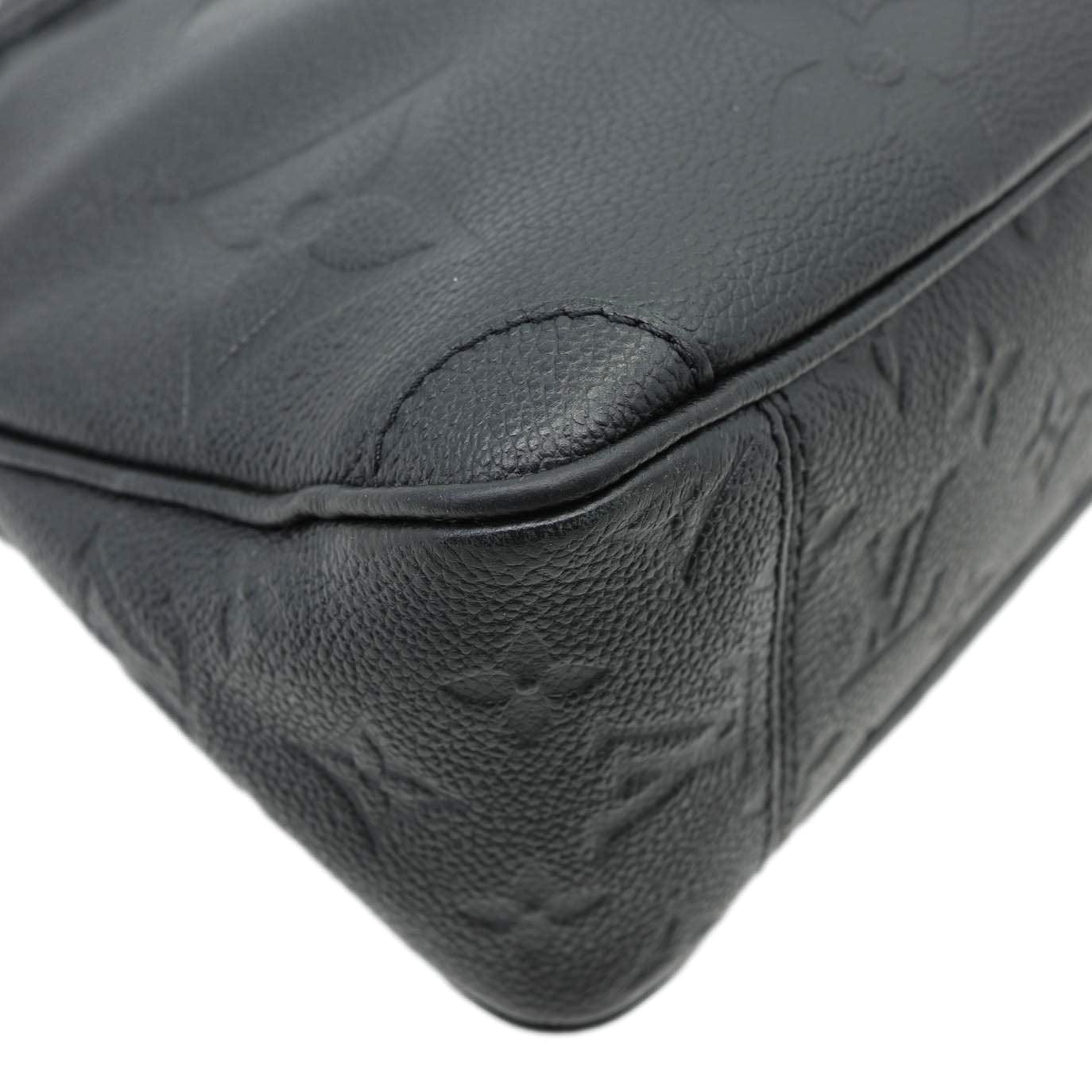 LOUIS VUITTONTrianon PM Monogram Empreinte Leather Shoulder Bag Black