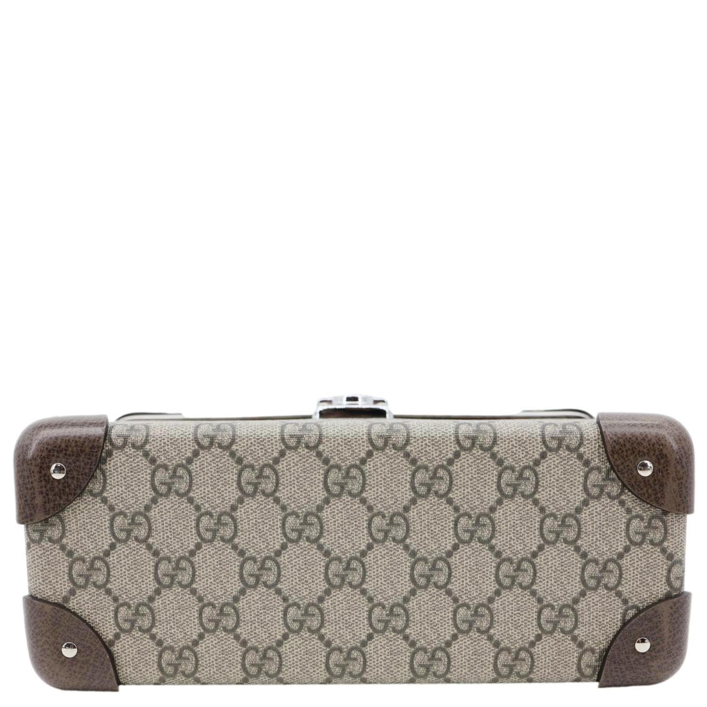 GUCCI Globe Trotter GG Supreme Canvas Shoulder Bag Beige