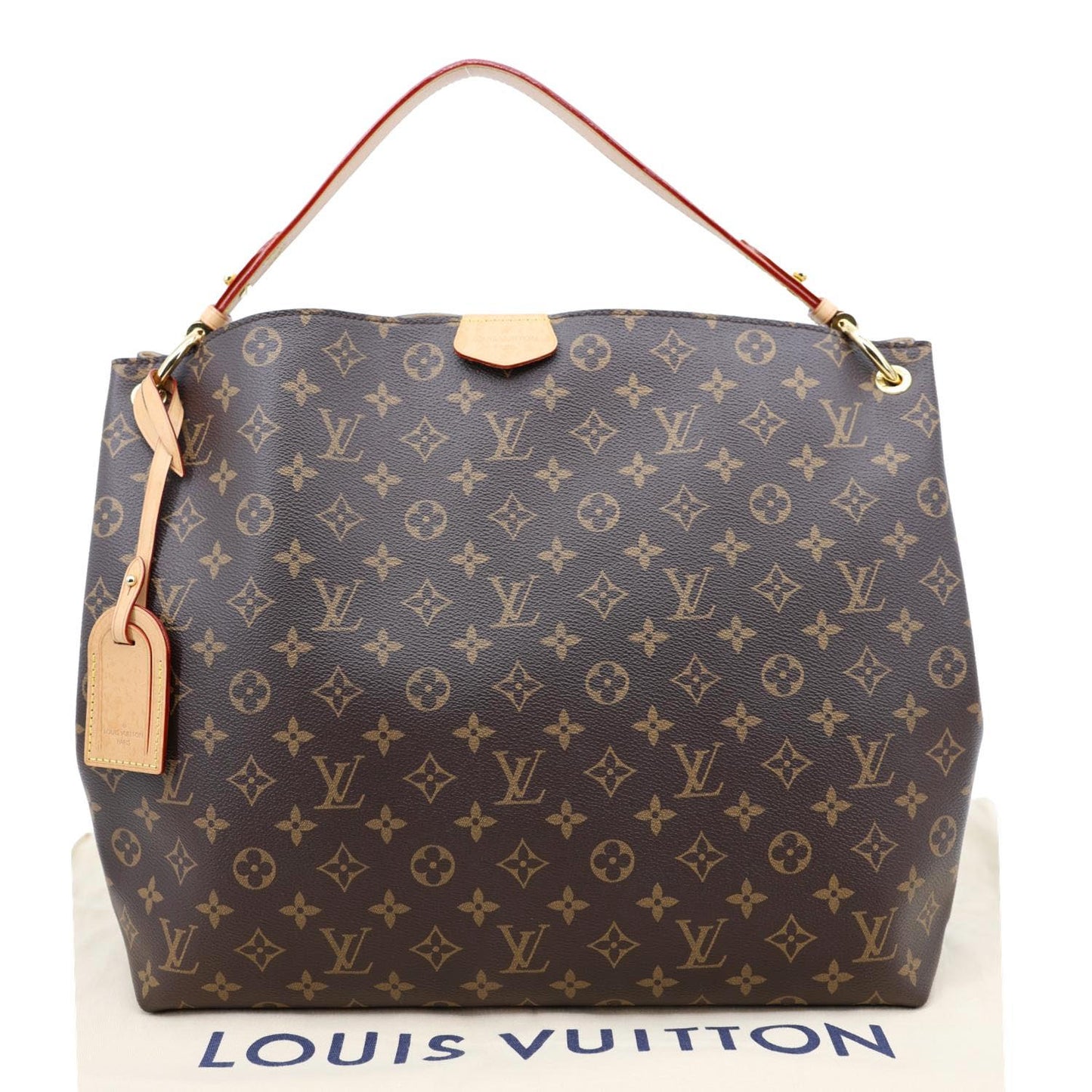 LOUIS VUITTON Graceful MM Monogram Canvas Shoulder Bag Brown