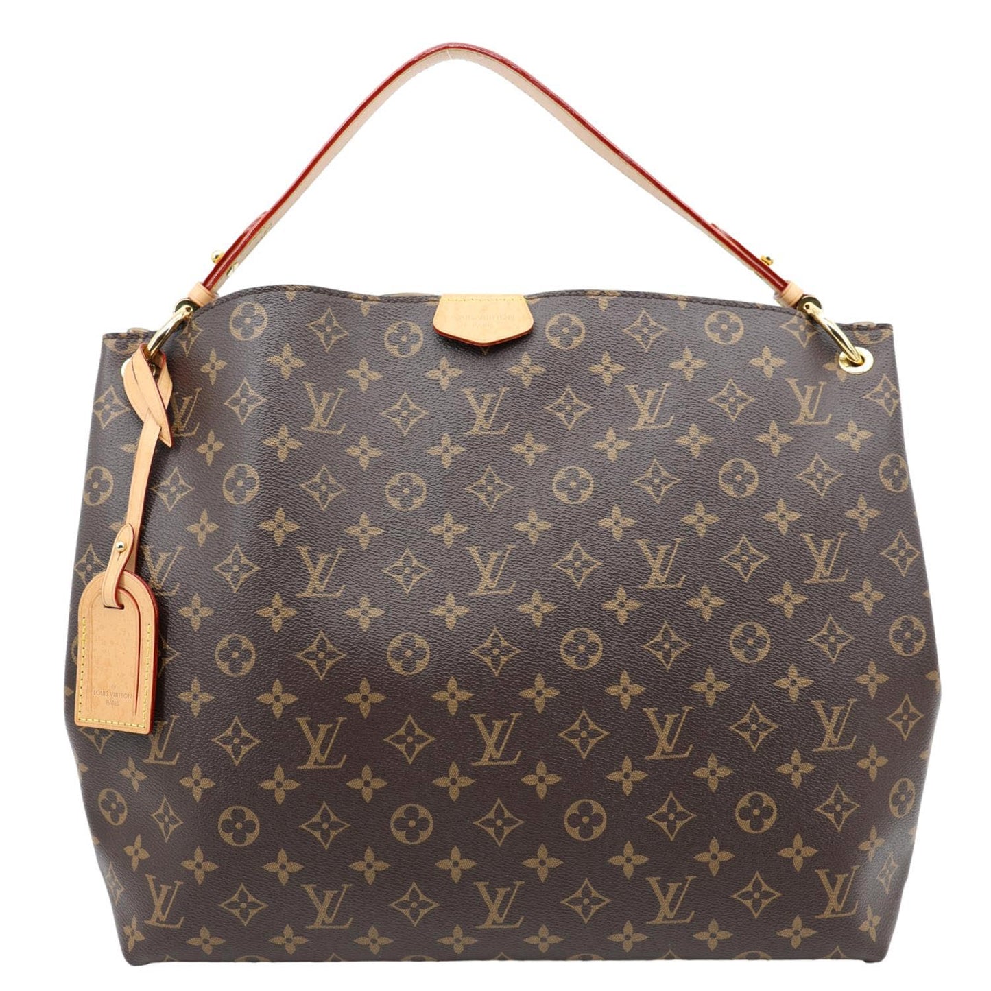 LOUIS VUITTON Graceful MM Monogram Canvas Shoulder Bag Brown