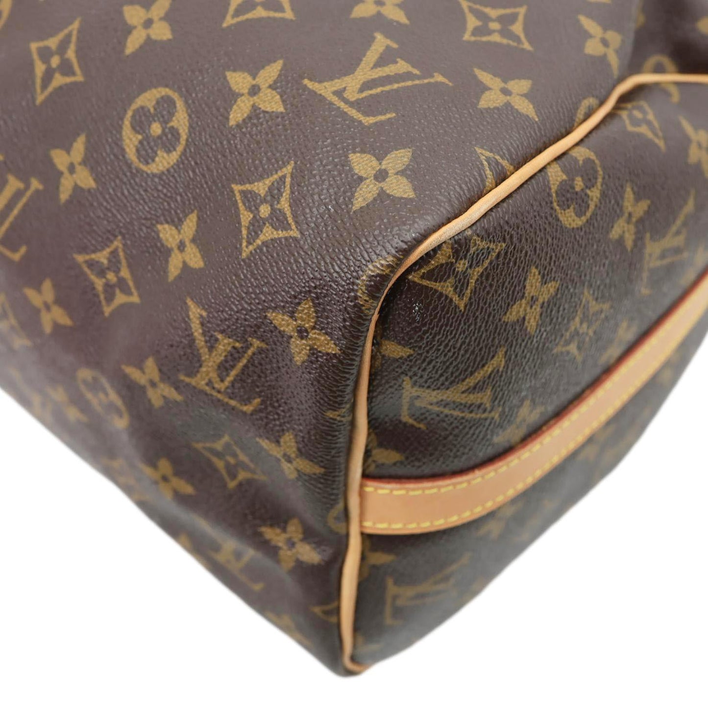 LOUIS VUITTON Speedy 30 Monogram Canvas Shoulder Bag Brown