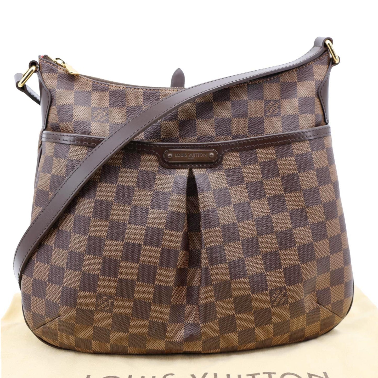 LOUIS VUITTON Bloomsbury PM Damier Ebene Crossbody Bag Brown