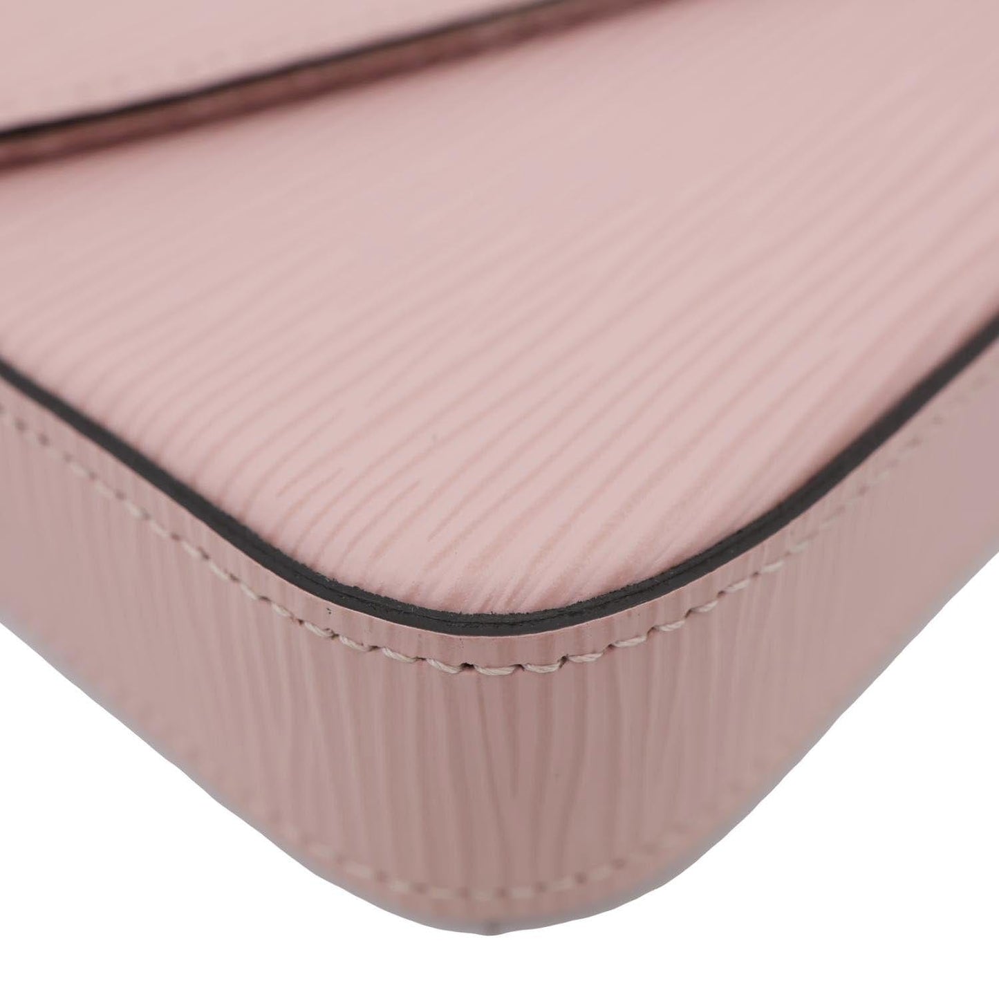 LOUIS VUITTON Felicie Pochette Epi Leather Crossbody Bag Pink