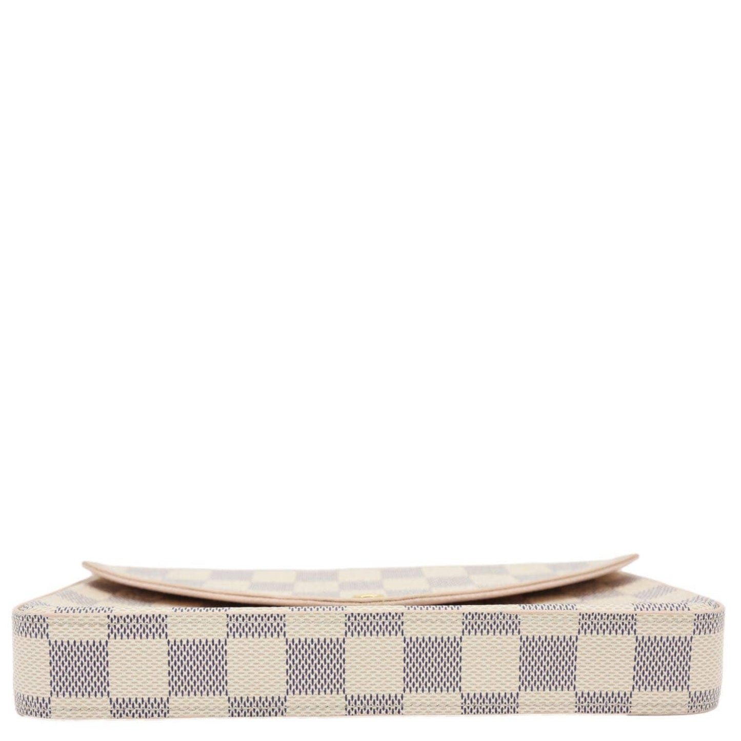 LOUIS VUITTON Felicie Pochette Damier Azur Crossbody Bag Rose Ballerine