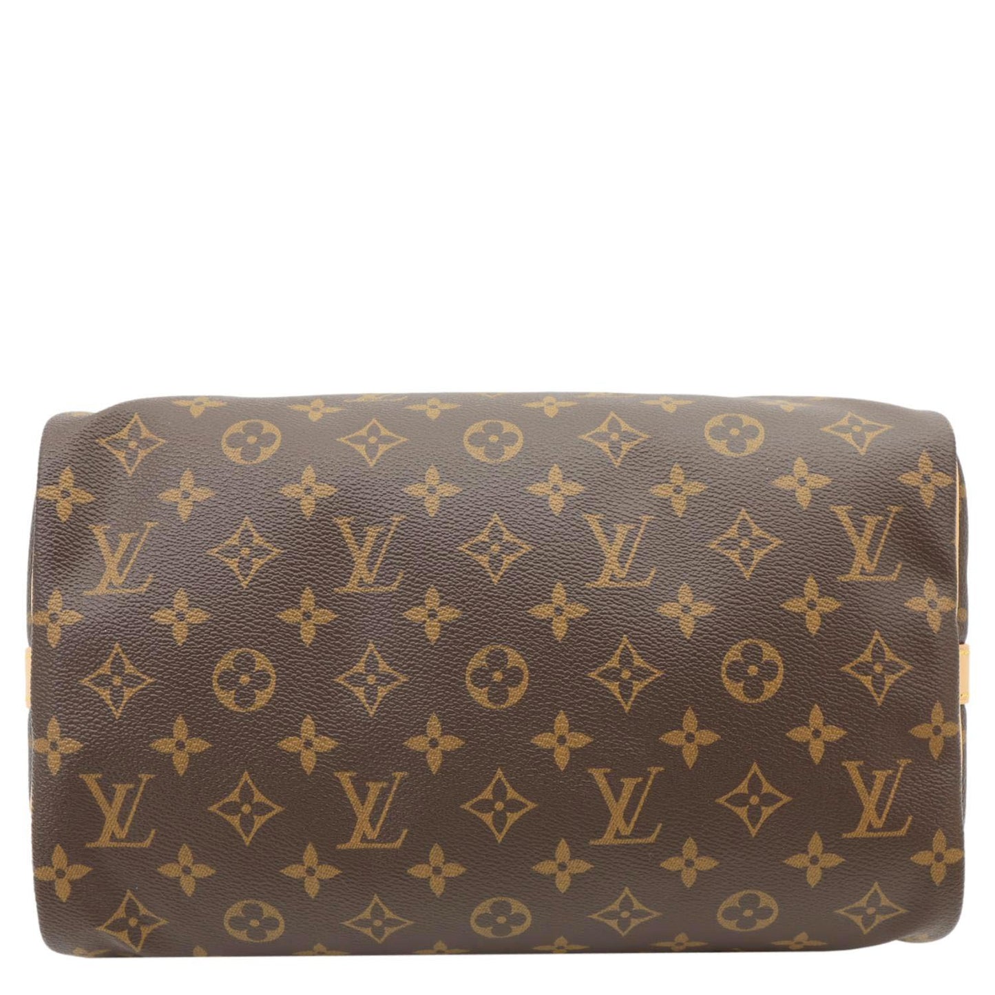 LOUIS VUITTON Speedy 30 Monogram Canvas Satchel Bag Brown