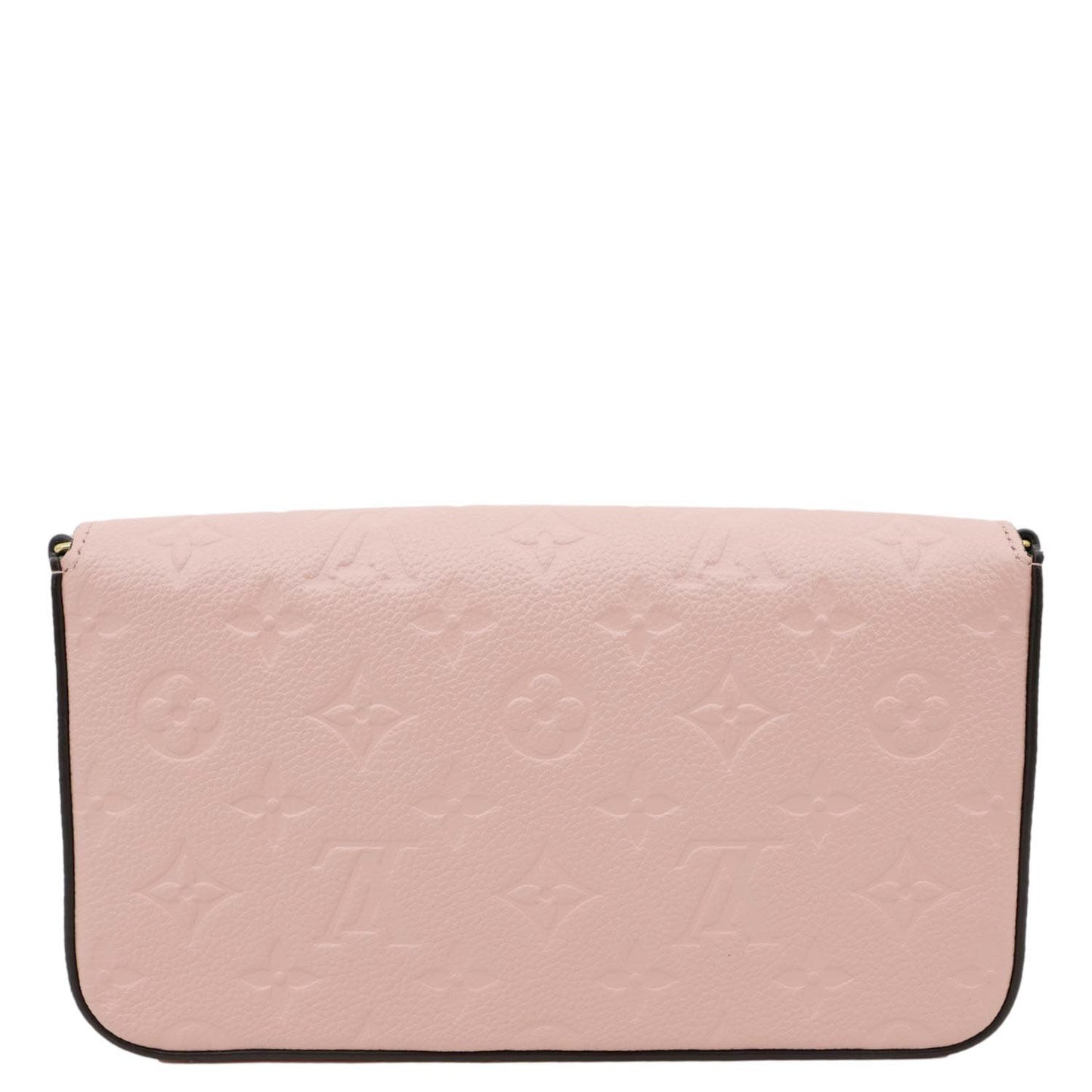 LOUIS VUITTON Felicie Pochette Monogram Empreinte Crossbody Bag Rose Poudre
