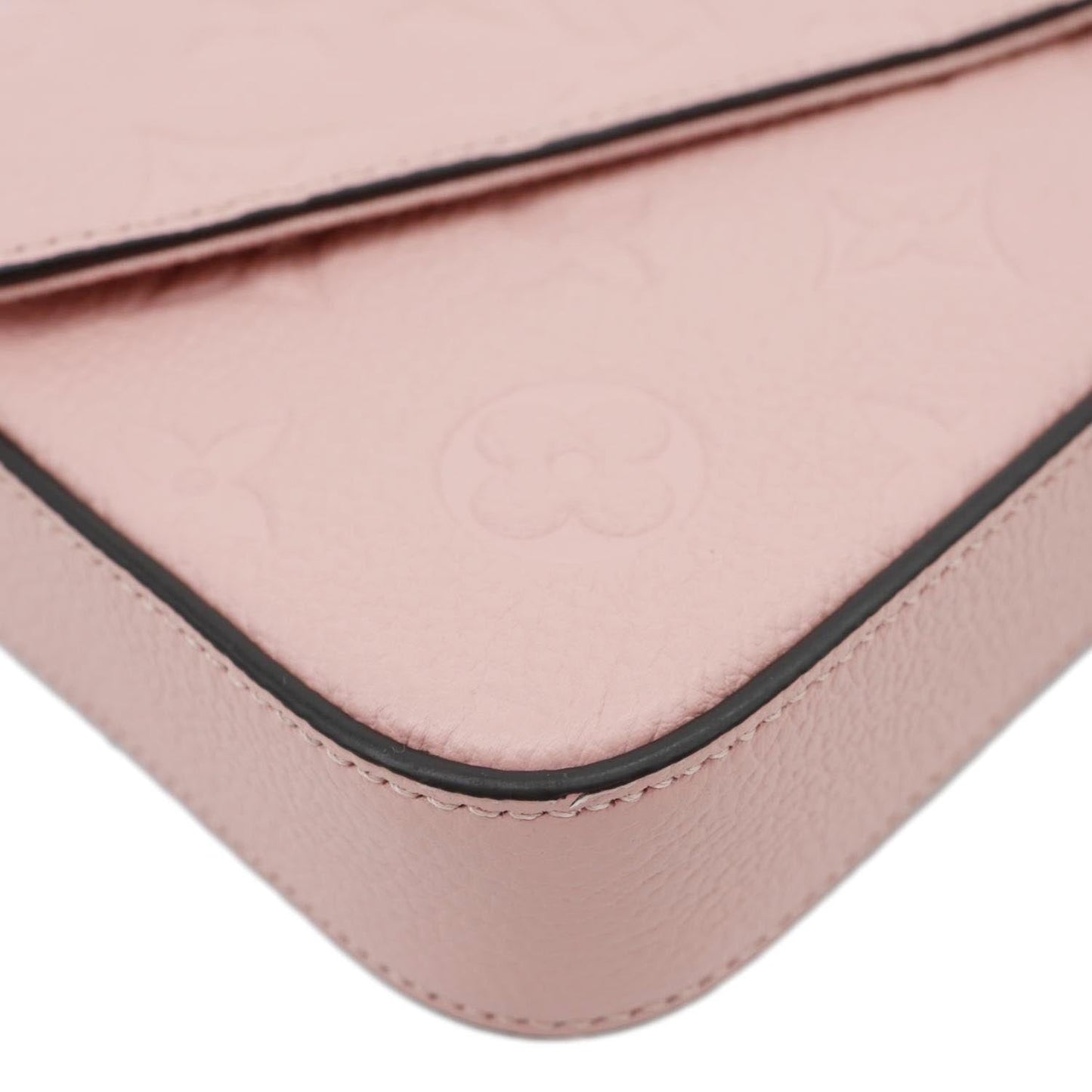 LOUIS VUITTON Felicie Pochette Monogram Empreinte Crossbody Bag Rose Poudre