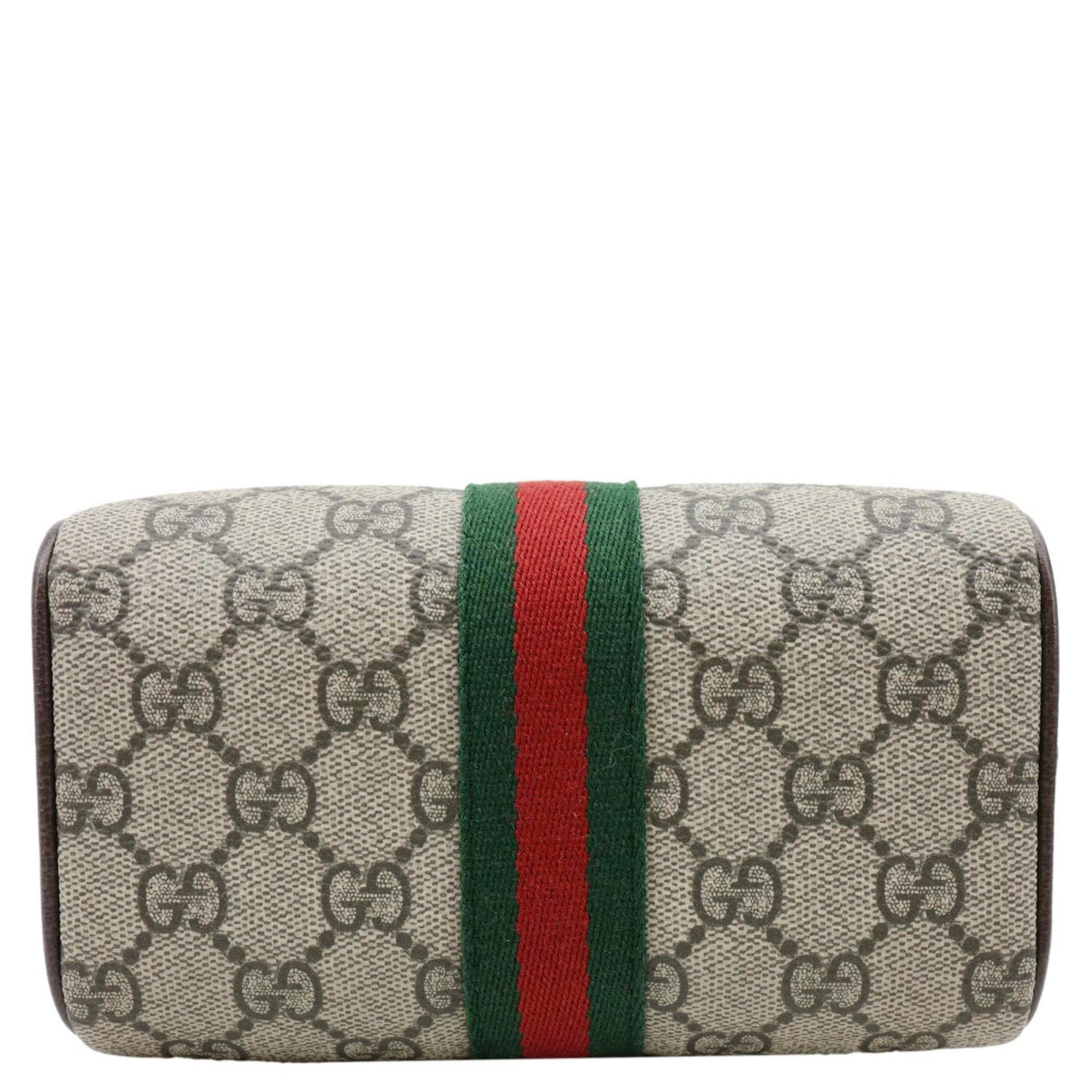 GUCCI Ophidia Mini GG Supreme Canvas Boston Shoulder Bag Beige 838478
