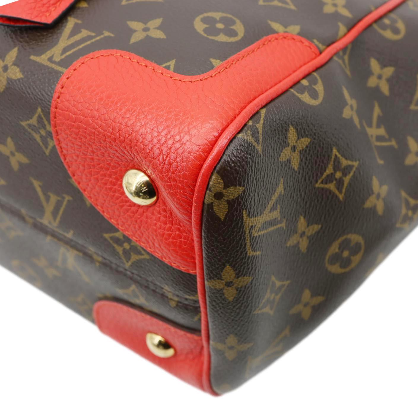 LOUIS VUITTON Estrela NM Monogram Canvas Shoulder Bag Coquelicot