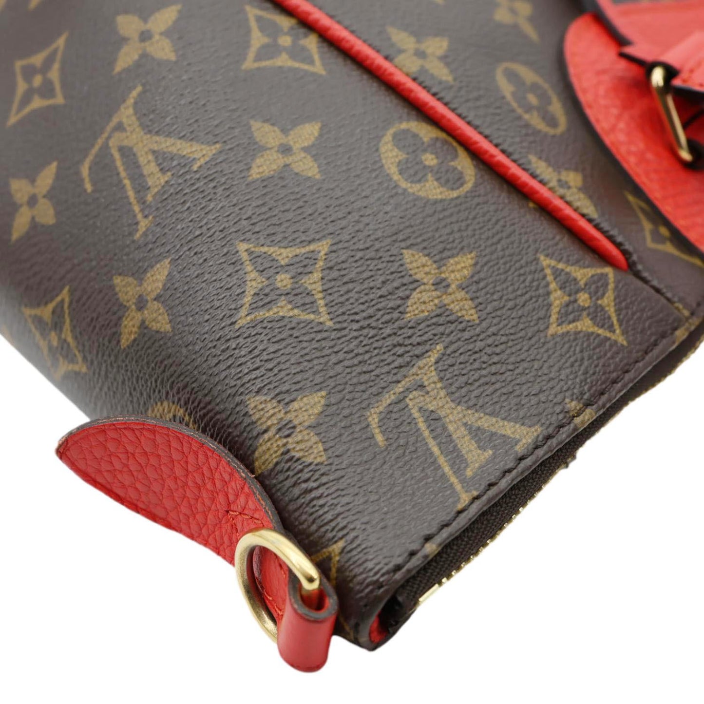 LOUIS VUITTON Estrela NM Monogram Canvas Shoulder Bag Coquelicot