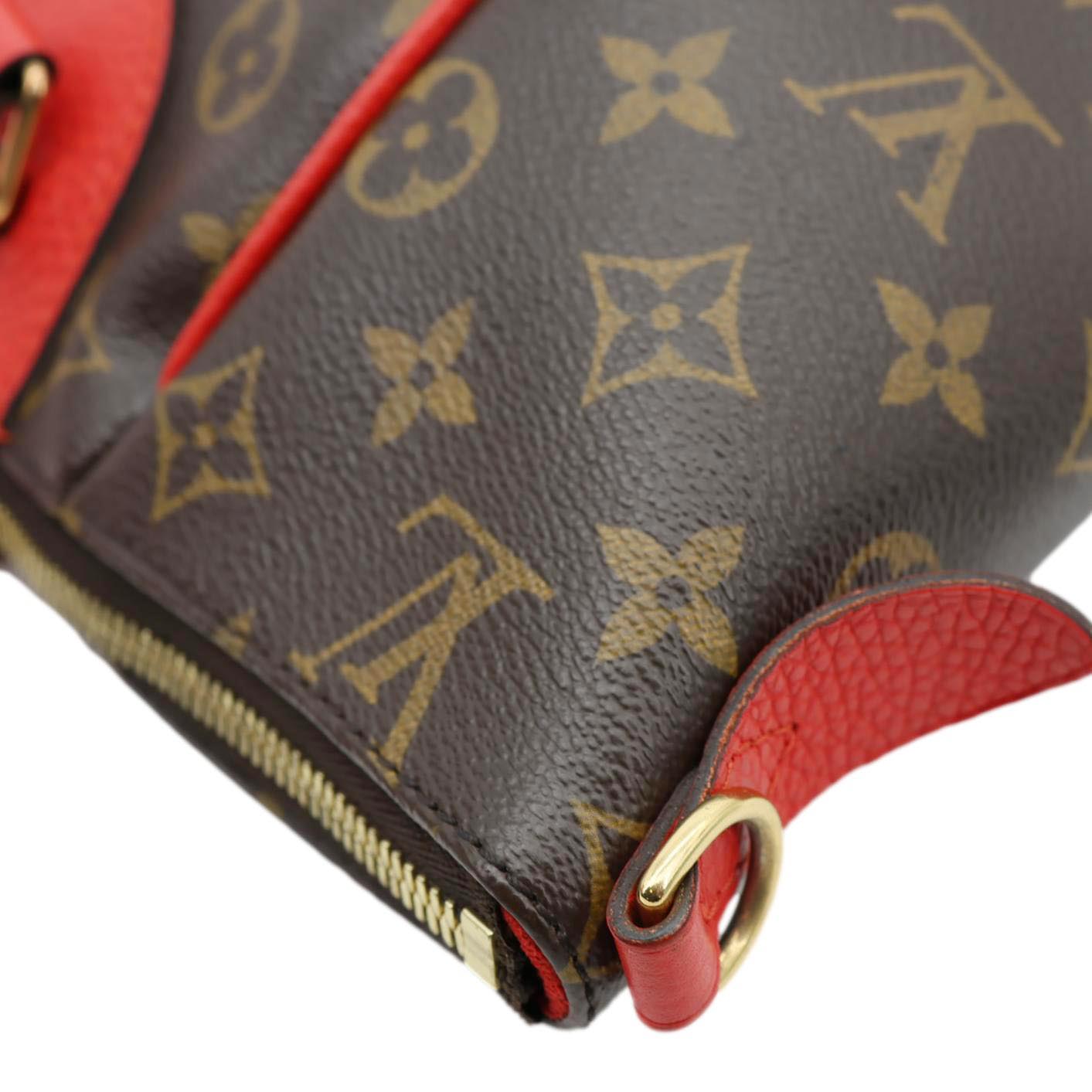 LOUIS VUITTON Estrela NM Monogram Canvas Shoulder Bag Coquelicot