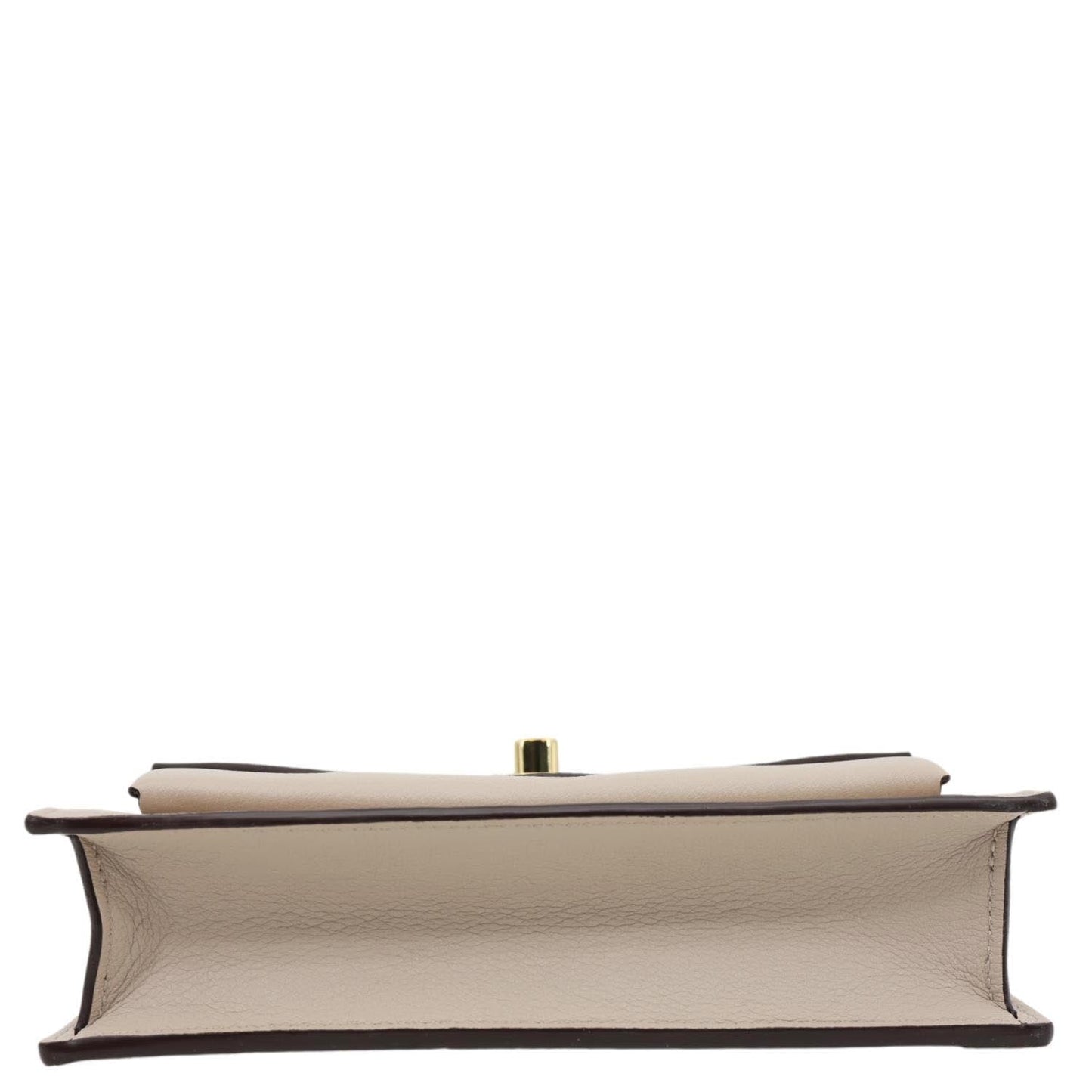 LOUIS VUITTON Mylockme Leather Chain Crossbody Bag Beige