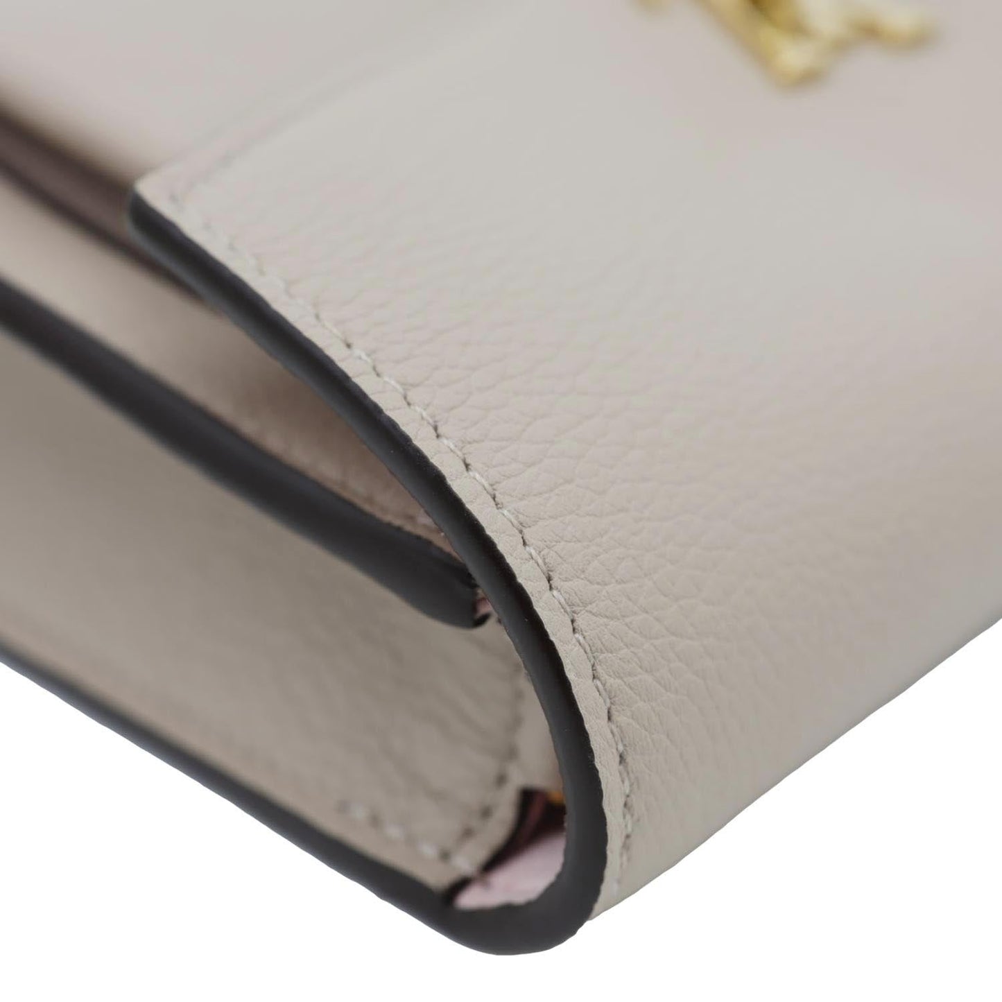 LOUIS VUITTON Mylockme Leather Chain Crossbody Bag Beige