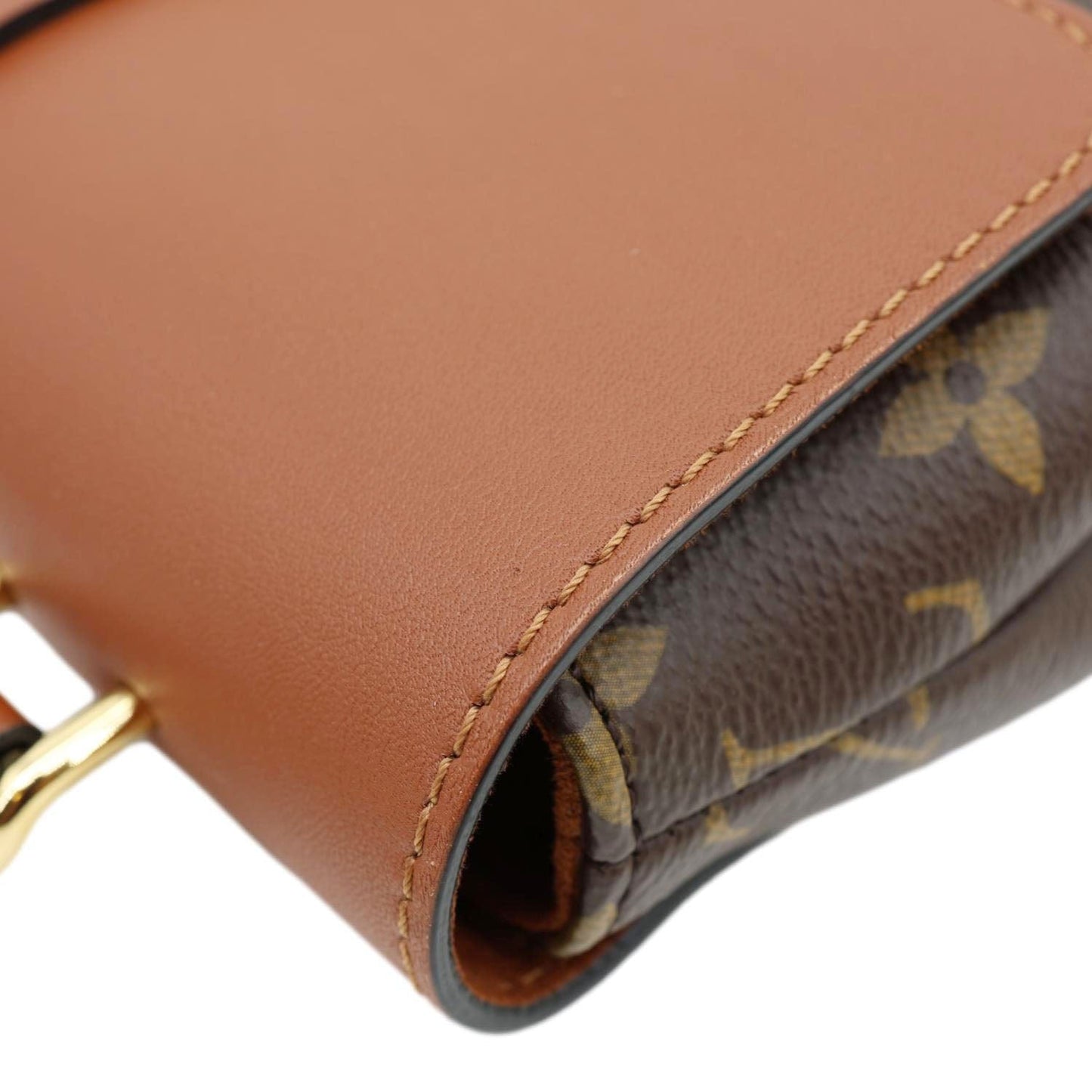 LOUIS VUITTON Locky BB Monogram Canvas Shoulder Bag Brown