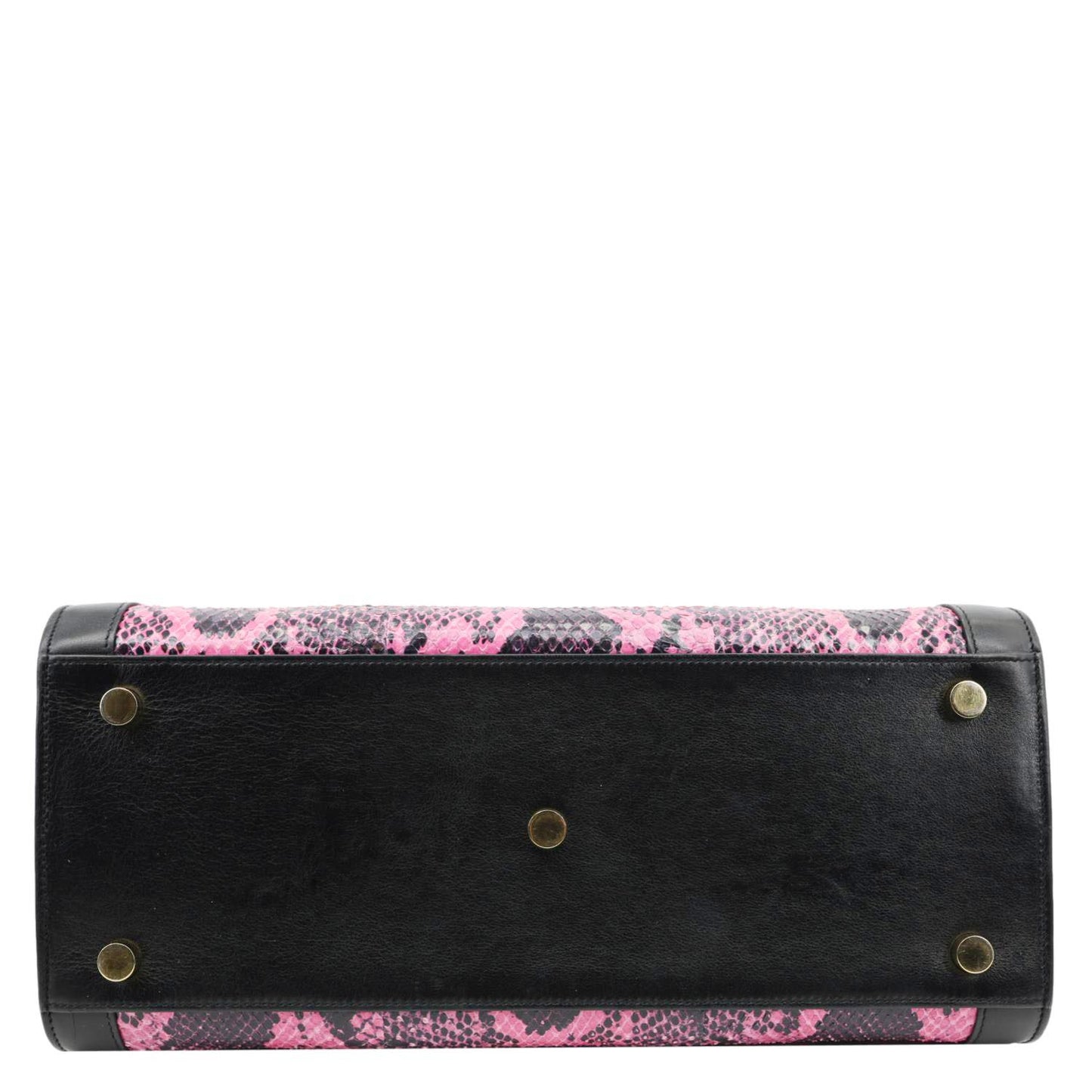 YVES SAINT LAURENT Sac De Jour Small Python Leather Shoulder Bag Pink