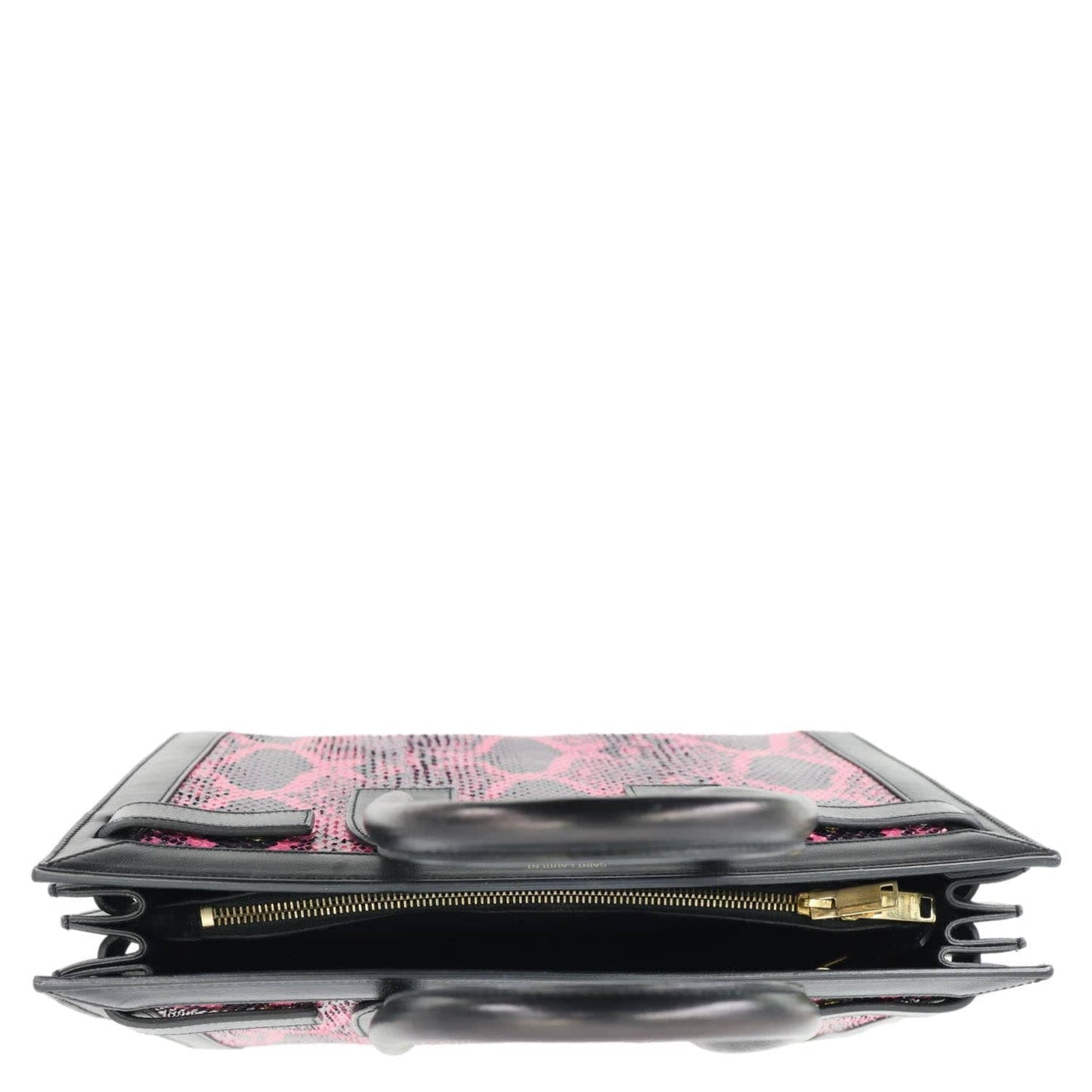 YVES SAINT LAURENT Sac De Jour Small Python Leather Shoulder Bag Pink