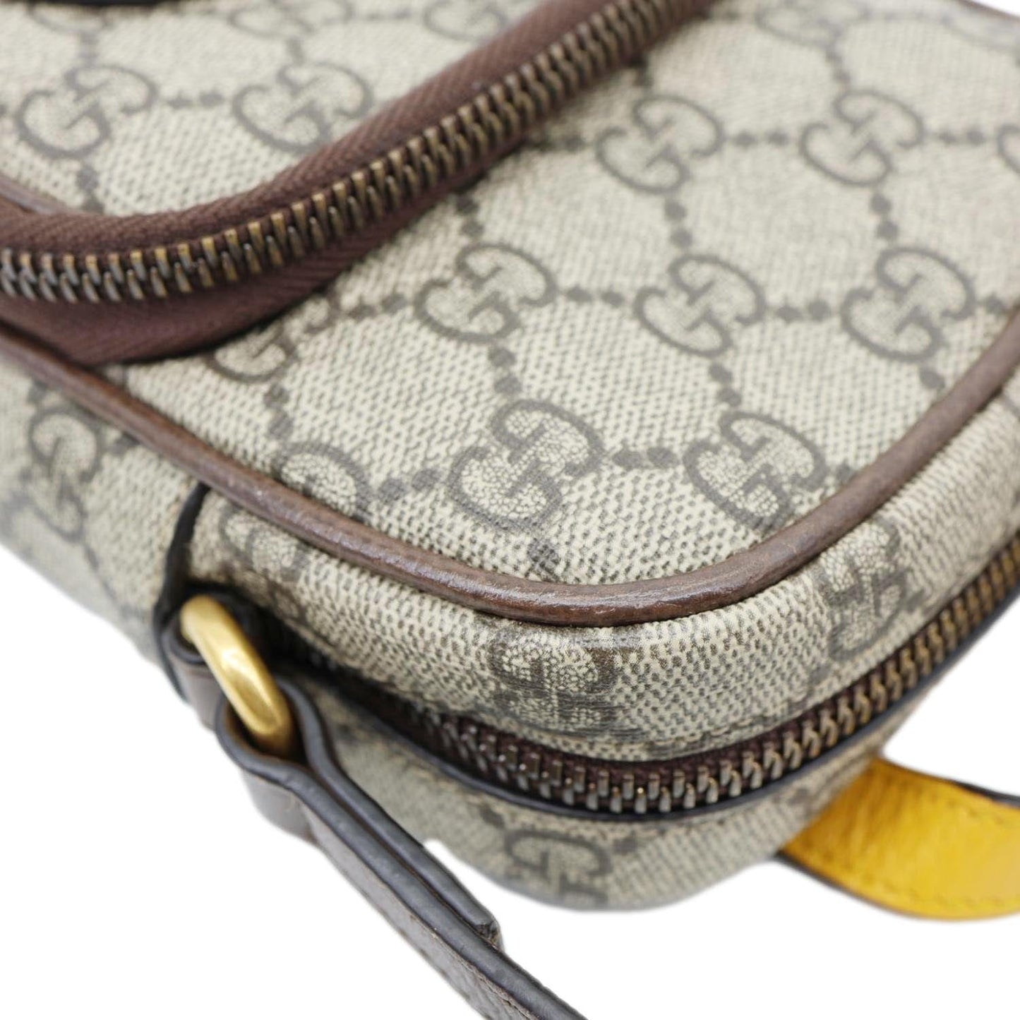 Gucci Neo Vintage Mini GG Supreme Canvas Crossbody Bag Beige 658556