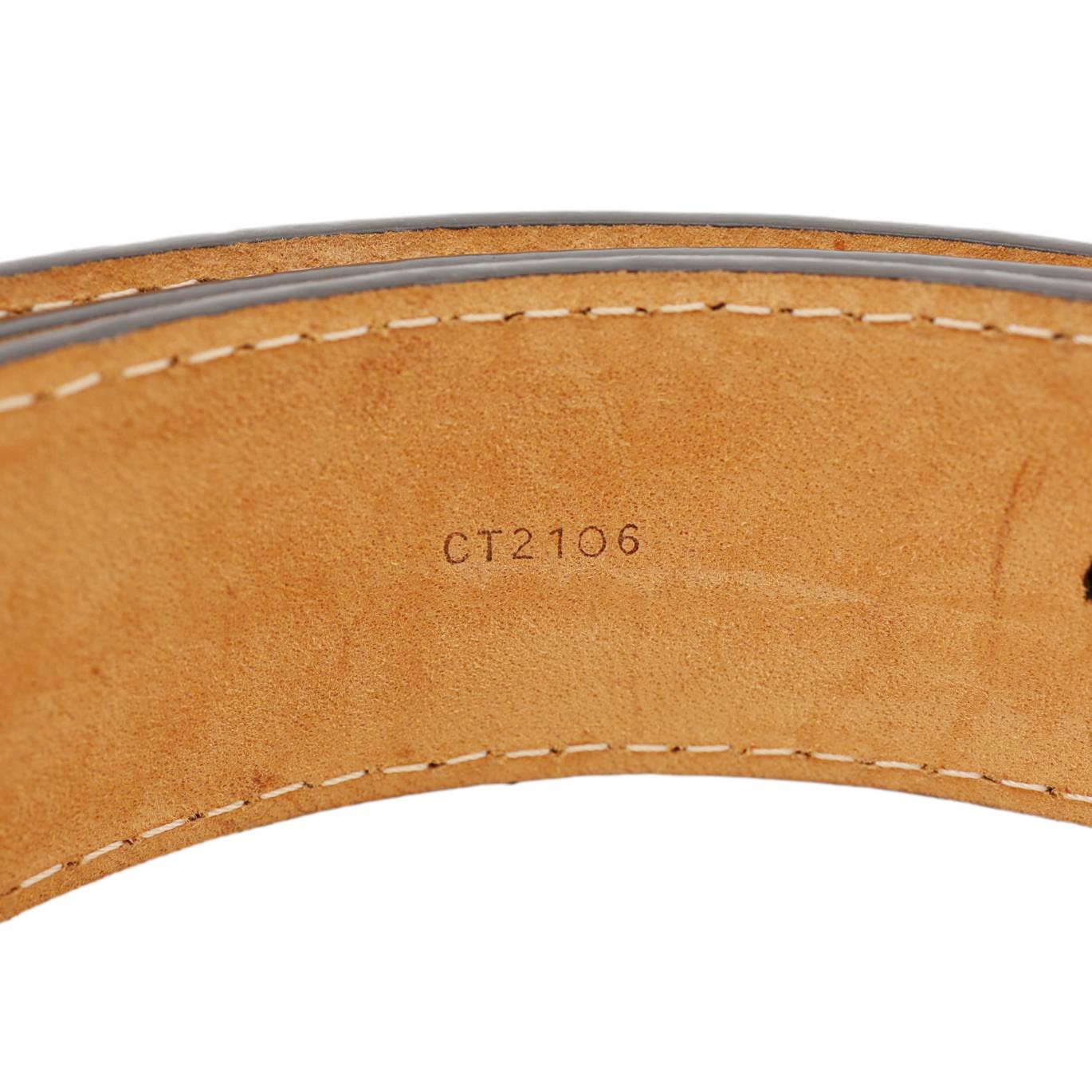 LOUIS VUITTON Tresor Damier Ebene Belt Brown 90/36