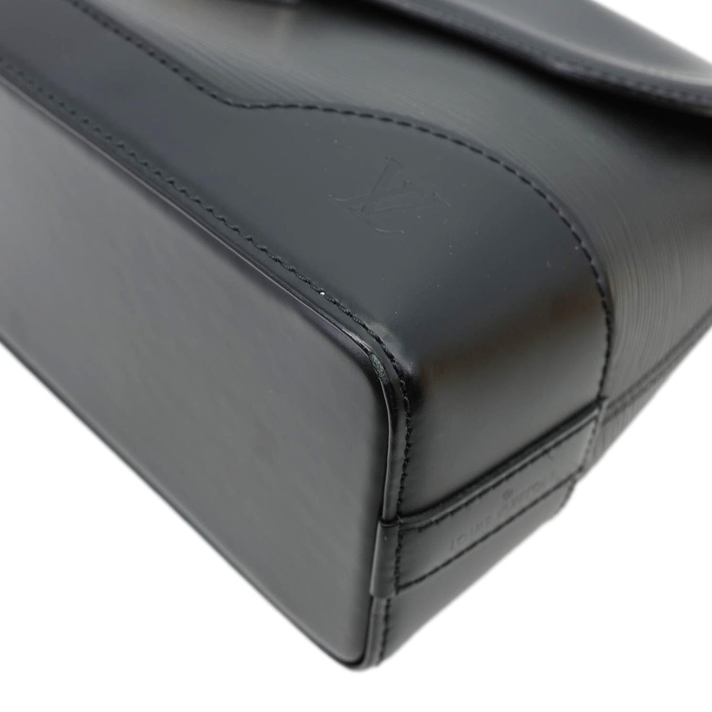 LOUIS VUITTON Bagatelle PM Epi Leather Shoulder Bag Black