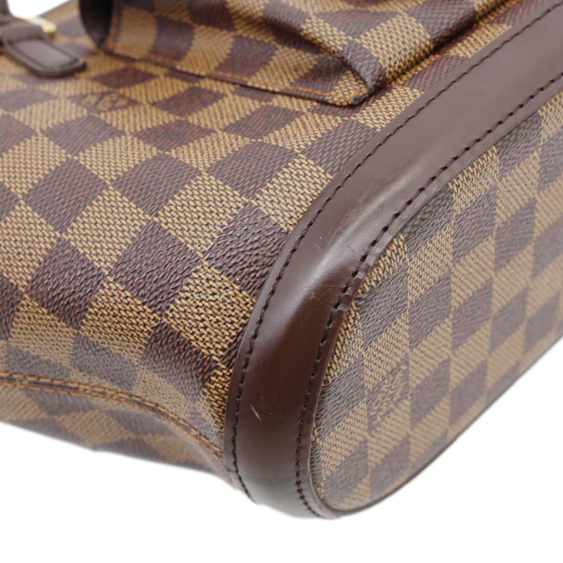 LOUIS VUITTON Manosque PM Damier Ebene Shoulder Bag Brown