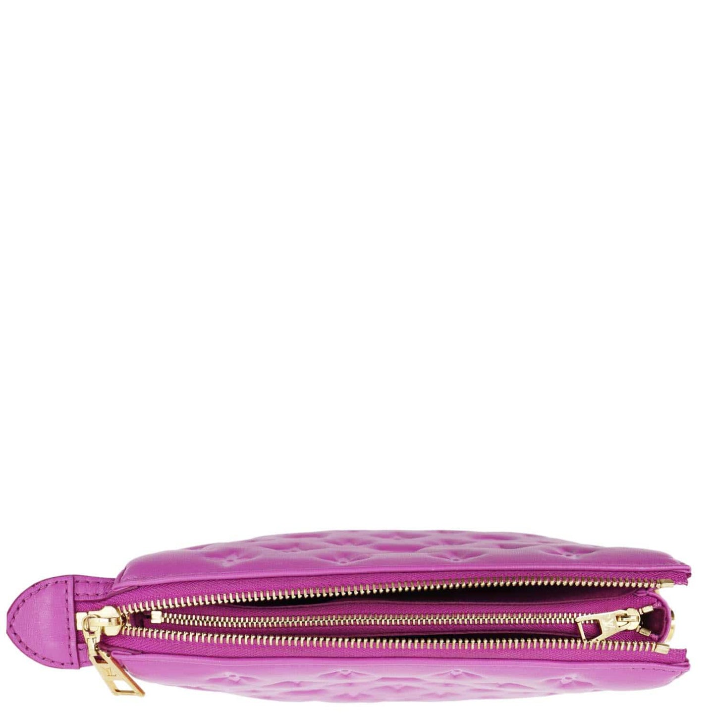 LOUIS VUITTON Coussin BB Monogram Embossed Leather Shoulder Bag Pink