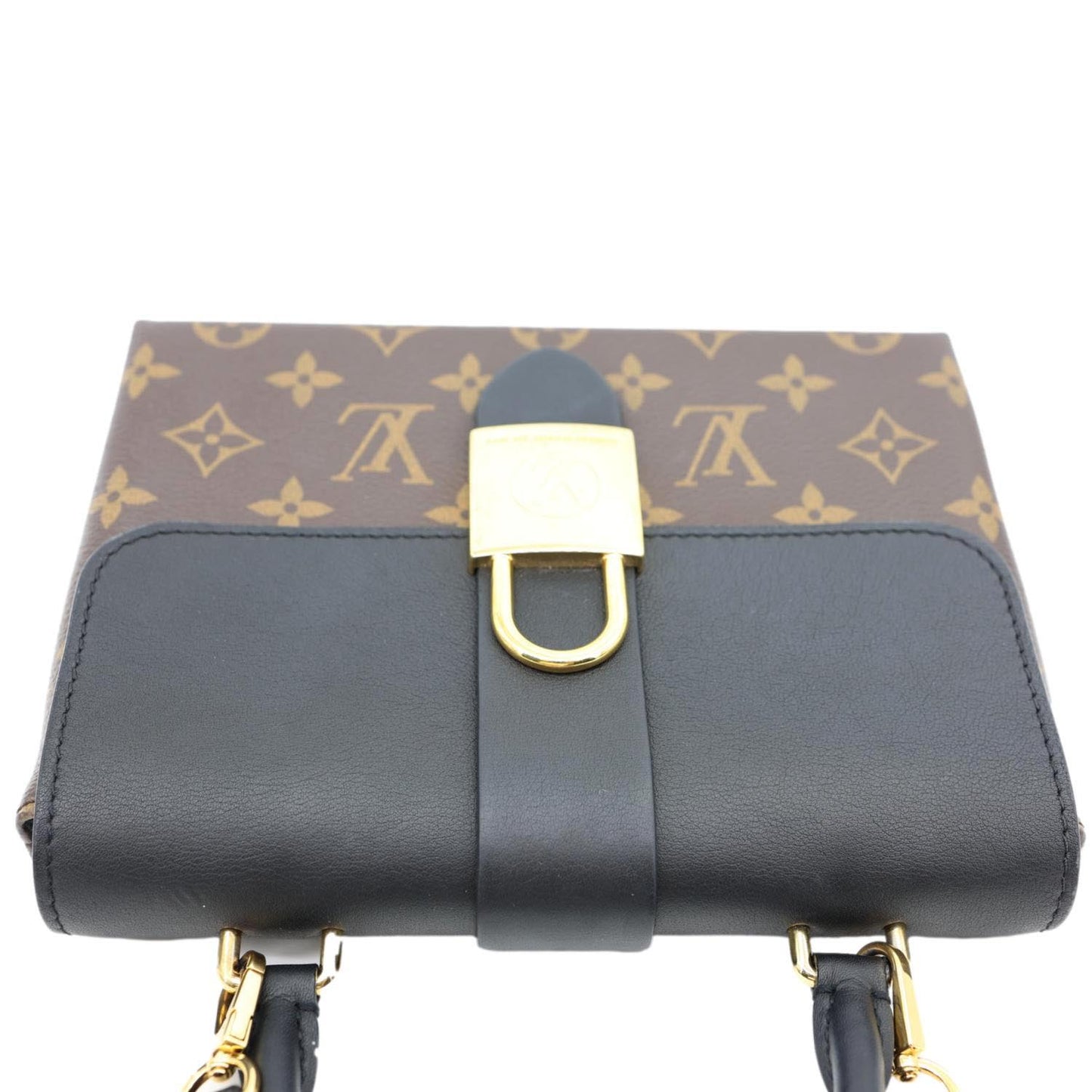 LOUIS VUITTON Locky BB Monogram Canvas Shoulder Bag Brown
