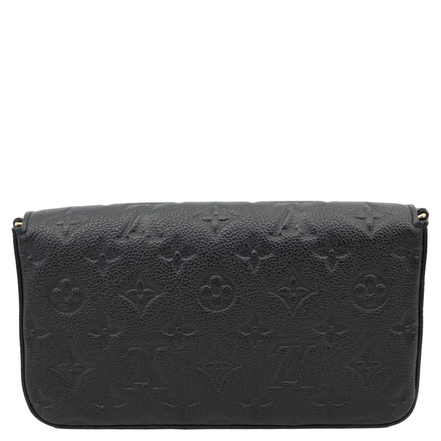 LOUIS VUITTON Felicie Pochette Monogram Empreinte Crossbody Bag Black