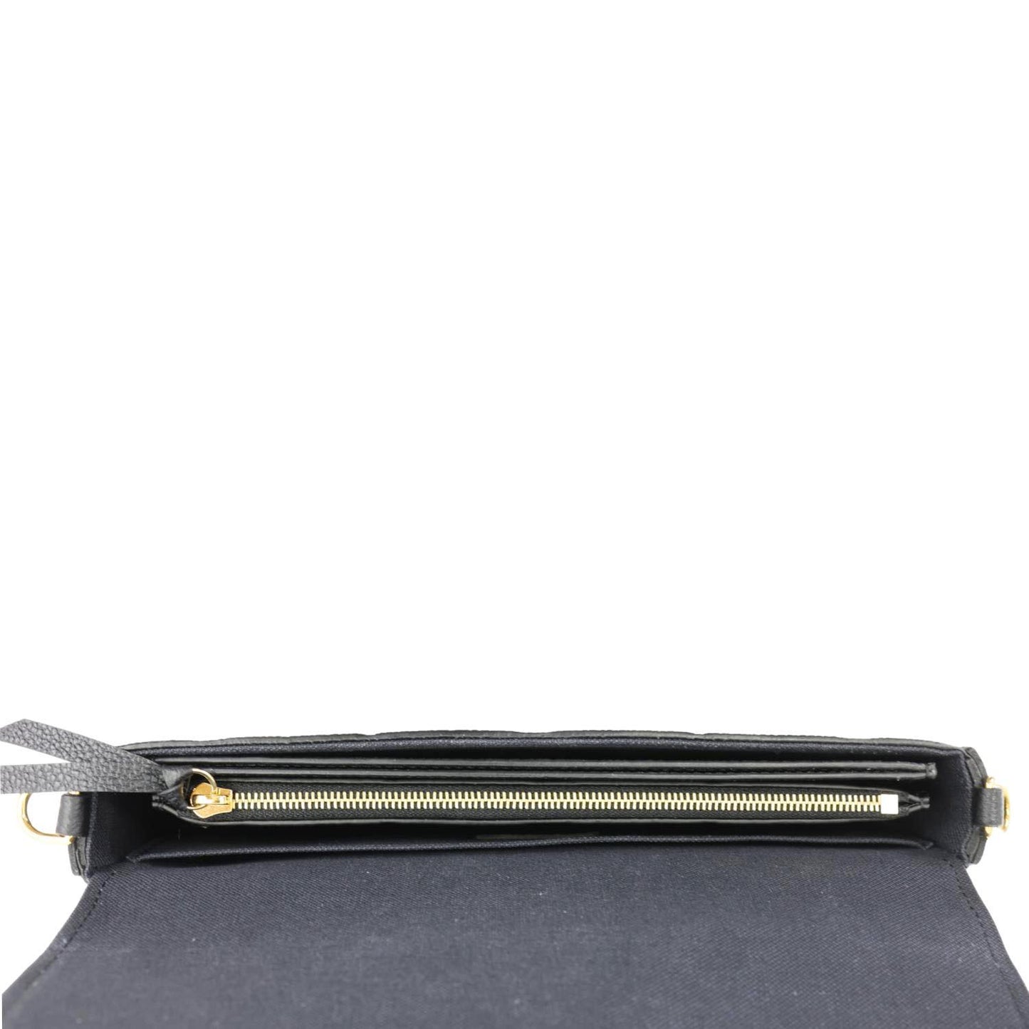 LOUIS VUITTON Felicie Pochette Monogram Empreinte Crossbody Bag Black