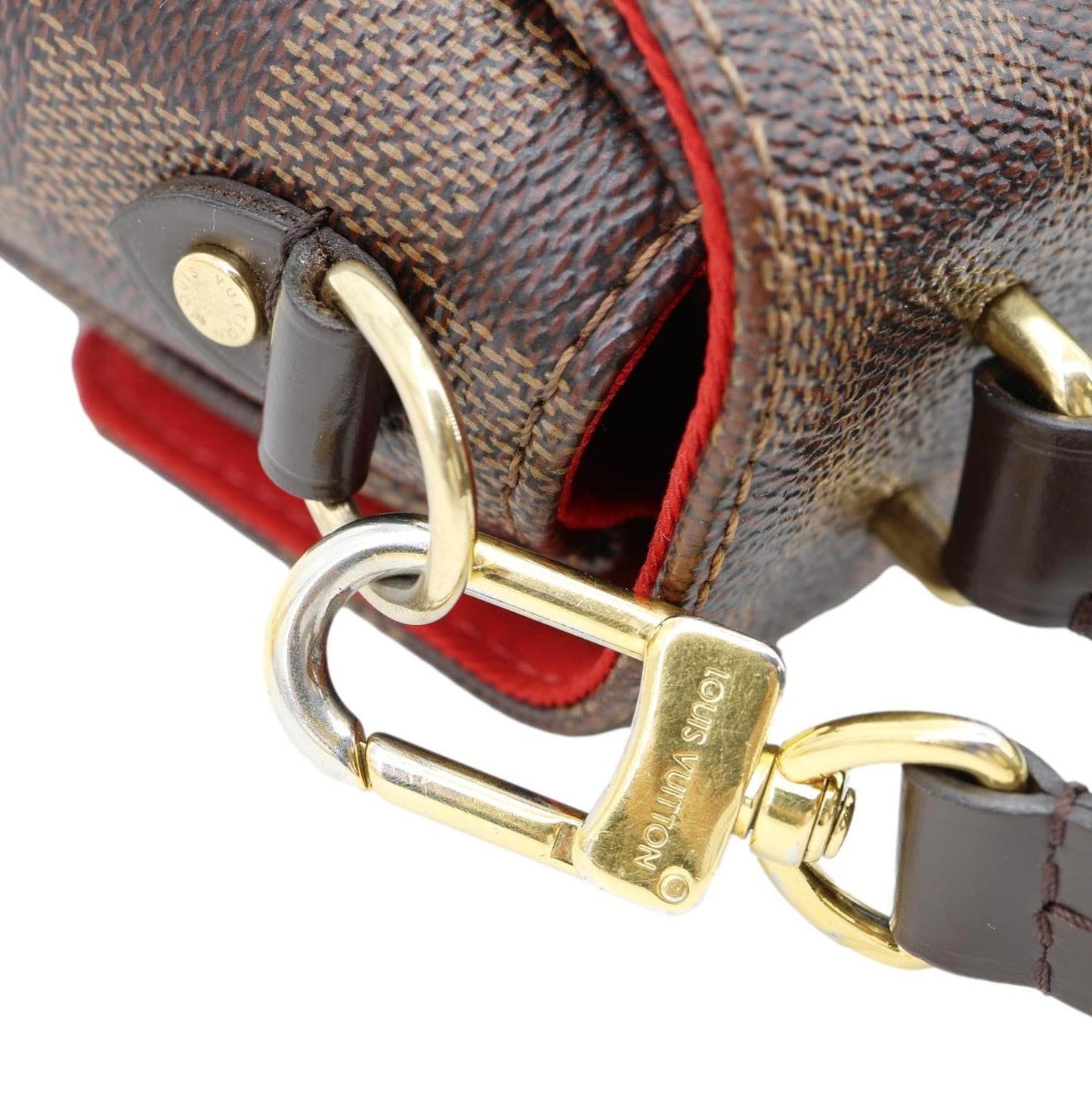 LOUIS VUITTON Croisette Damier Ebene Crossbody Bag Brown