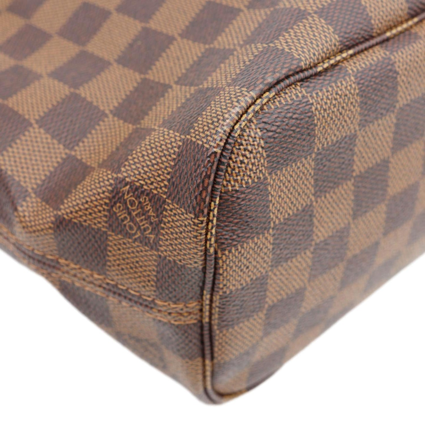 LOUIS VUITTON Neverfull PM Damier Ebene  Shoulder Bag Brown