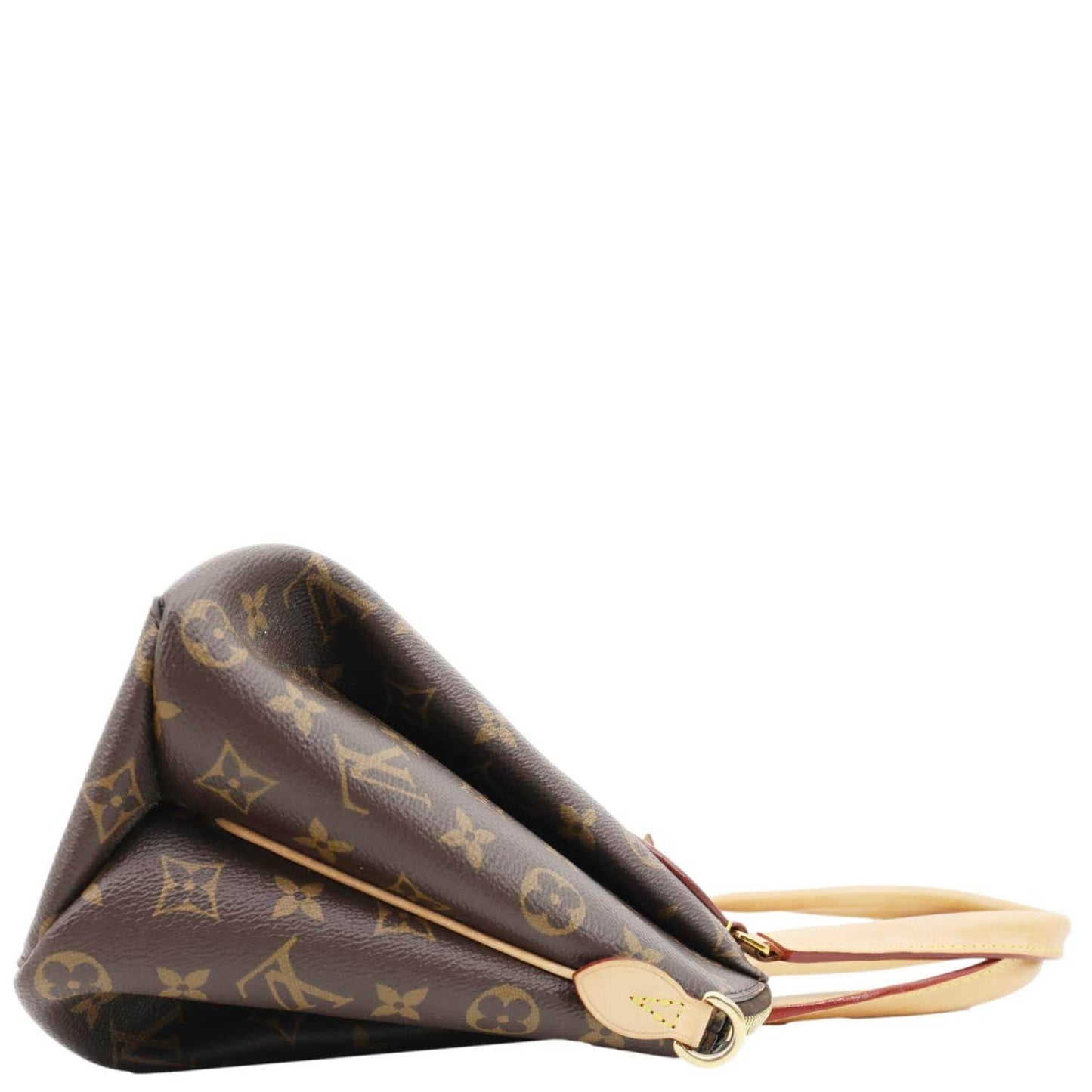LOUIS VUITTON Rivoli PM Monogram Canvas Satchel Bag Brown