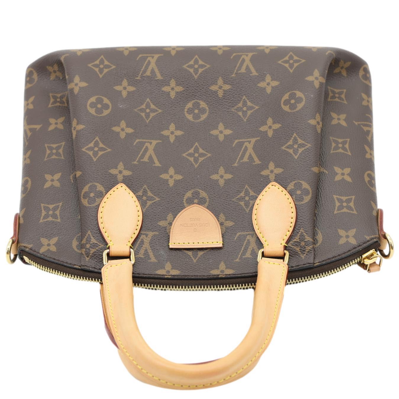 LOUIS VUITTON Rivoli PM Monogram Canvas Satchel Bag Brown